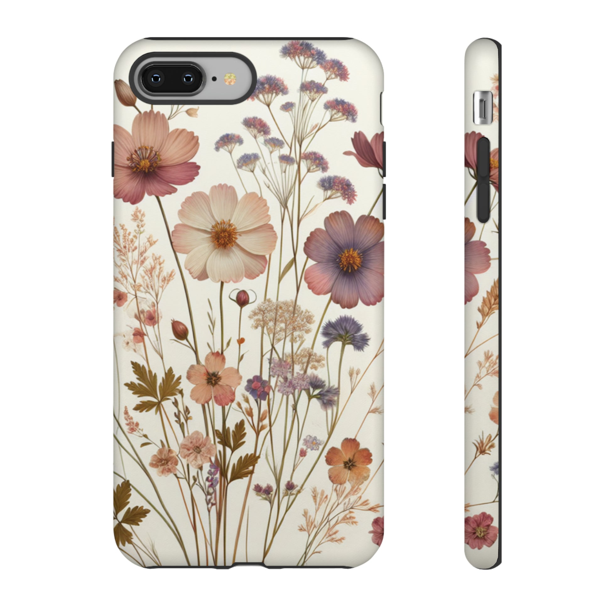 Wildflower Boho Luxury Phone Tough Case Floral Elegant Durable Stylish for Modern Devices iPhone 15, Samsung iPhone Samsung Accessory Gift for Her.