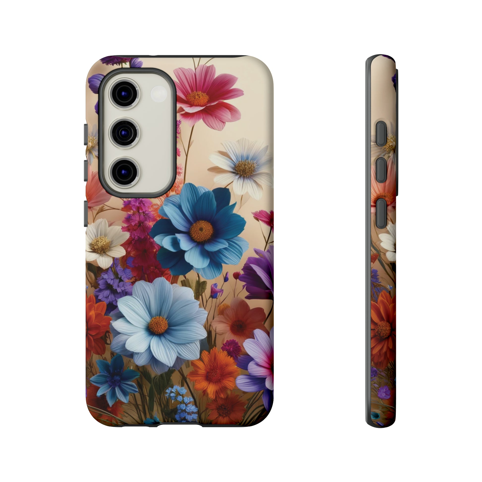 Best Phone Case Floral 3D Illusion Luxury Tough Case Floral Elegant Durable Stylish for Modern Devices iPhone 15, Samsung iPhone Samsung Accessory Gift for Her.