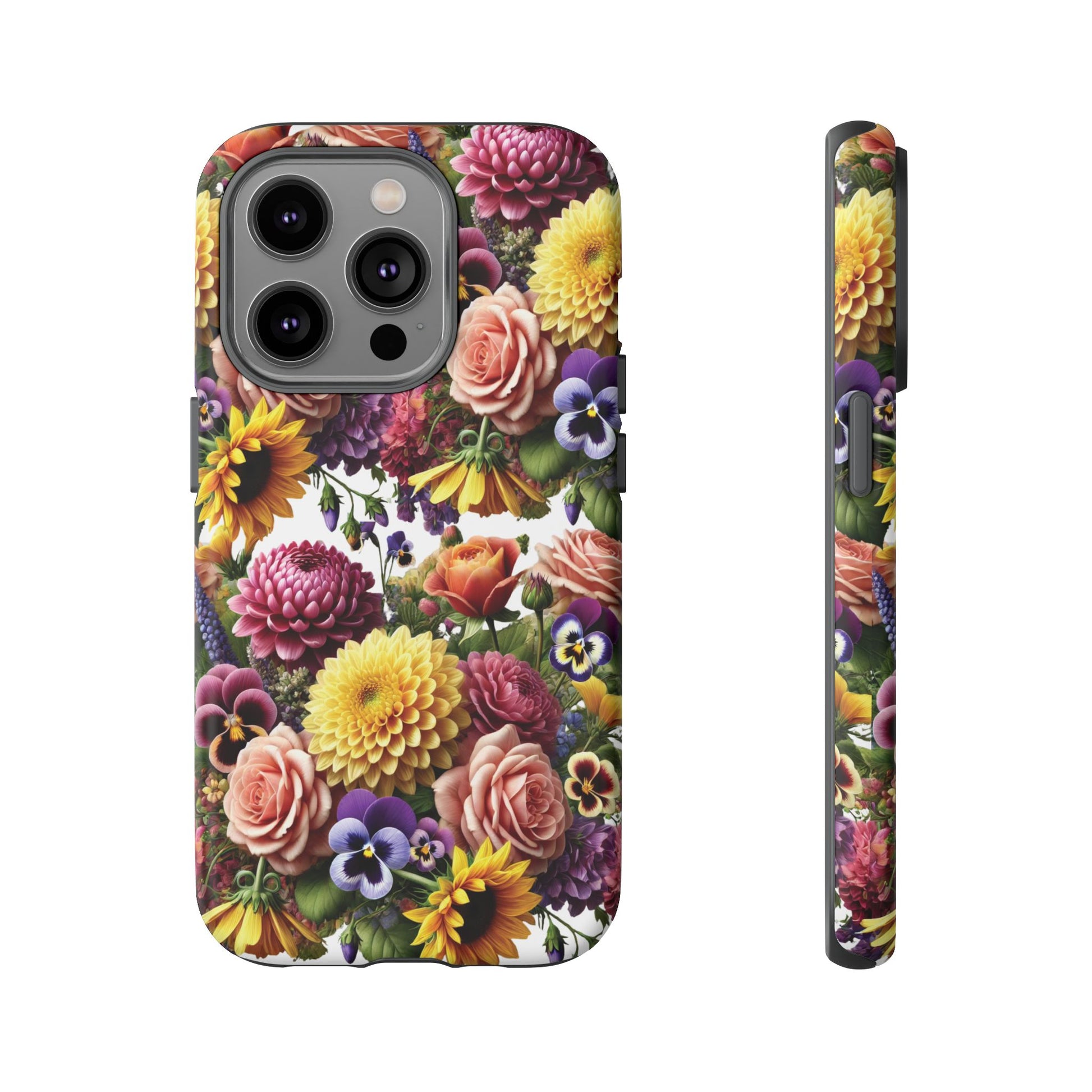Floral Fall Phone Case for iPhone 16 15 14 13 12  21 23 Samsung, and Pixel | Stylish Protective Cover Gift for Her Perfect for Floral Lover
