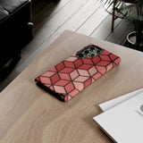 Geometric Stained Glass Illusion Phone Case Colorful Abstract Art, Aesthetic Protective Cover for iPhone, Samsung & Google, Unique Gift Idea Mom