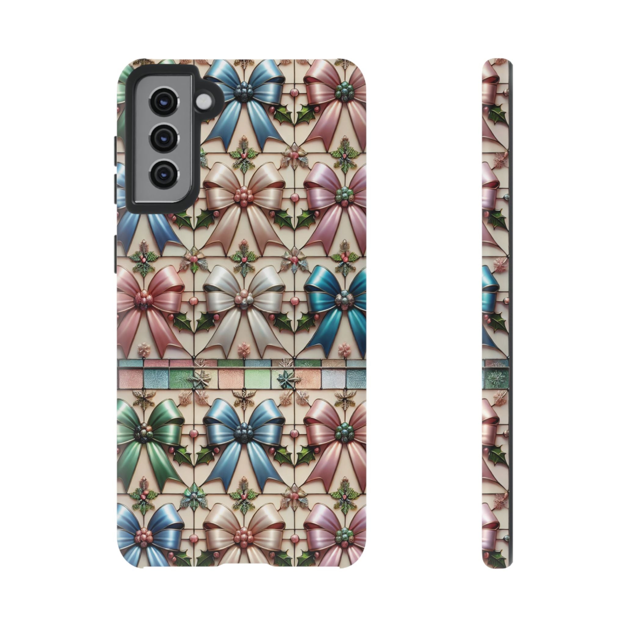 Coquette Bows Pastel Phone Case for iPhone 17 ,  15 14 13 12  21 23 Samsung, and Pixel | Stylish Protective Cover Gift for Her Perfect for Floral Lover