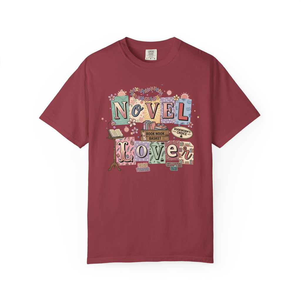 Novel Lover Reader T-Shirt — Book Lover Tee for Her Romantic