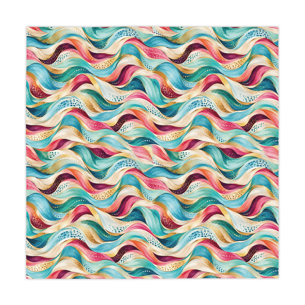 Floral Scripture Square Tablecloth