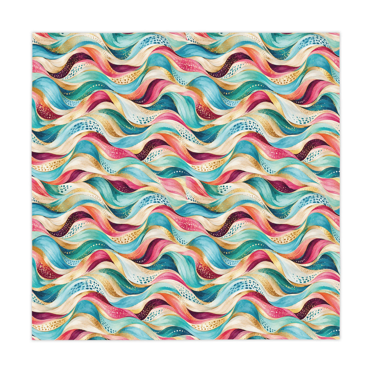 Floral Scripture Square Tablecloth