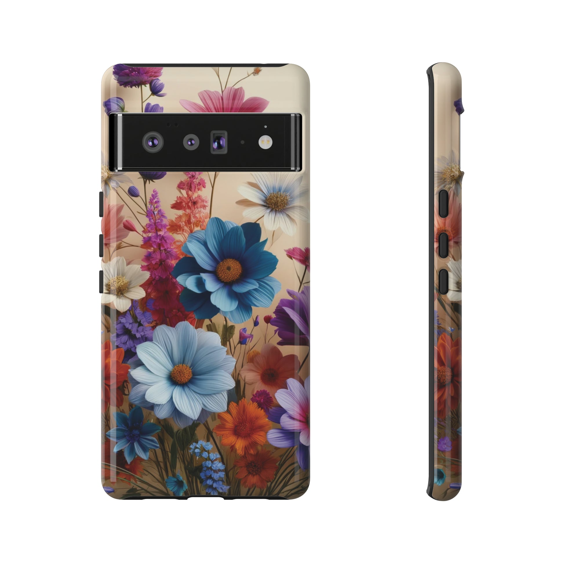Best Phone Case Floral 3D Illusion Luxury Tough Case Floral Elegant Durable Stylish for Modern Devices iPhone 15, Samsung iPhone Samsung Accessory Gift for Her.
