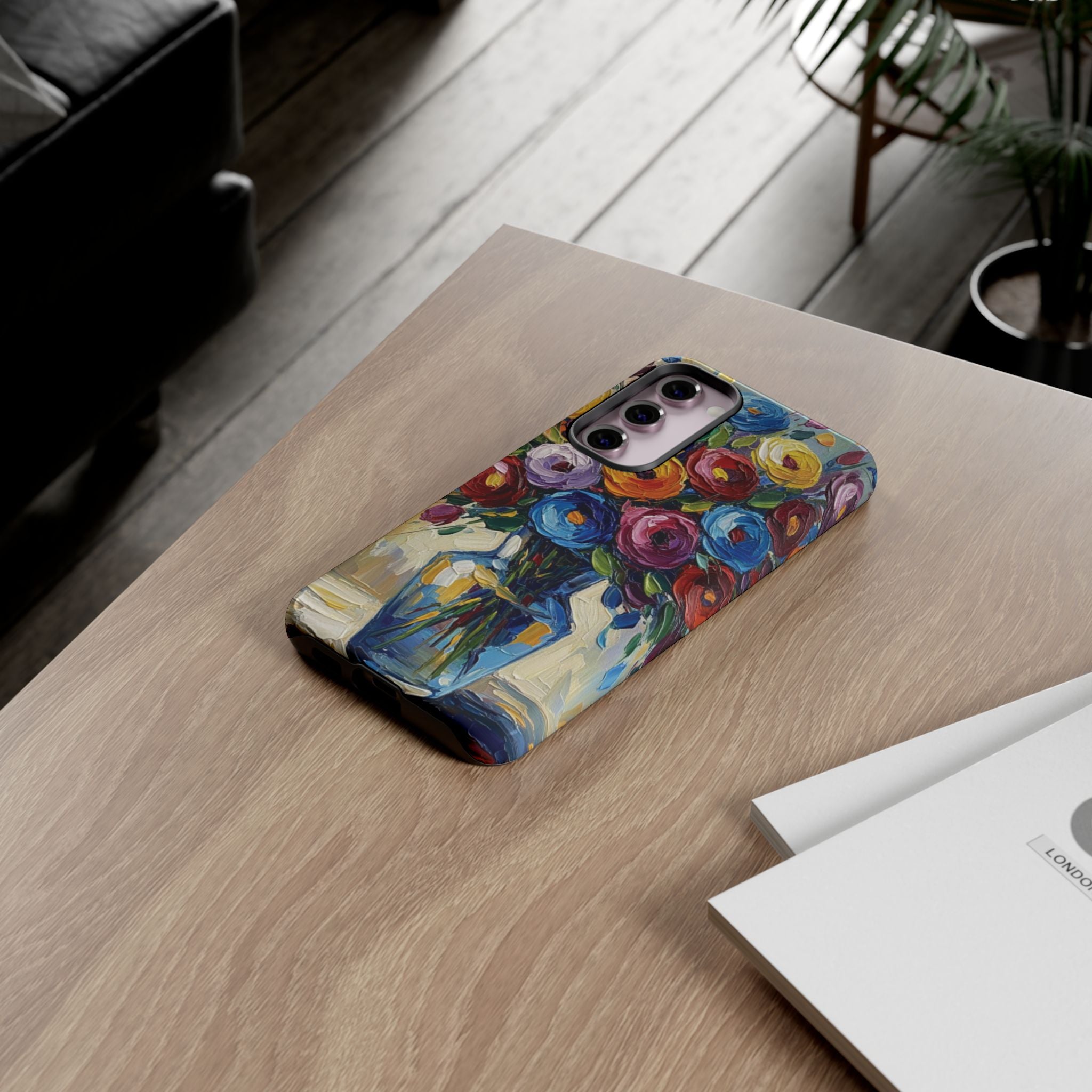 Floral Luxury Oil Painting Illusion Tough Case — Floral Art Phone Case for Art Lovers