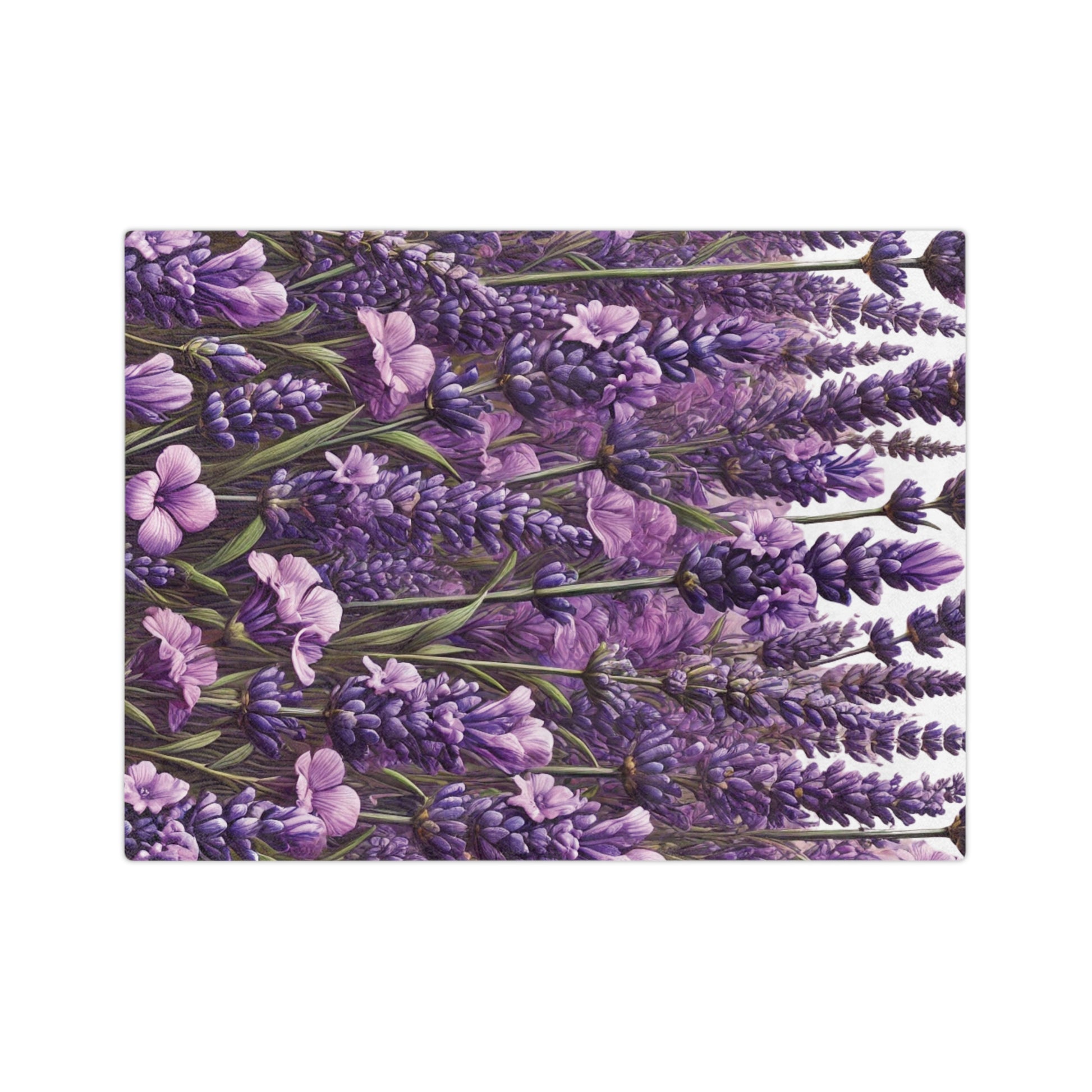 Wildflowers Lavender Bright Colors Minky Blanket Throw Ultra-Soft Minky Blanket Cozy Comfort Blanket Elegant Home Decor Plush Microfiber for Maximum Comfort Blanket, Perfect for Snuggling Decor, Cozy All-Season Warmth, Housewarming Gift Throw