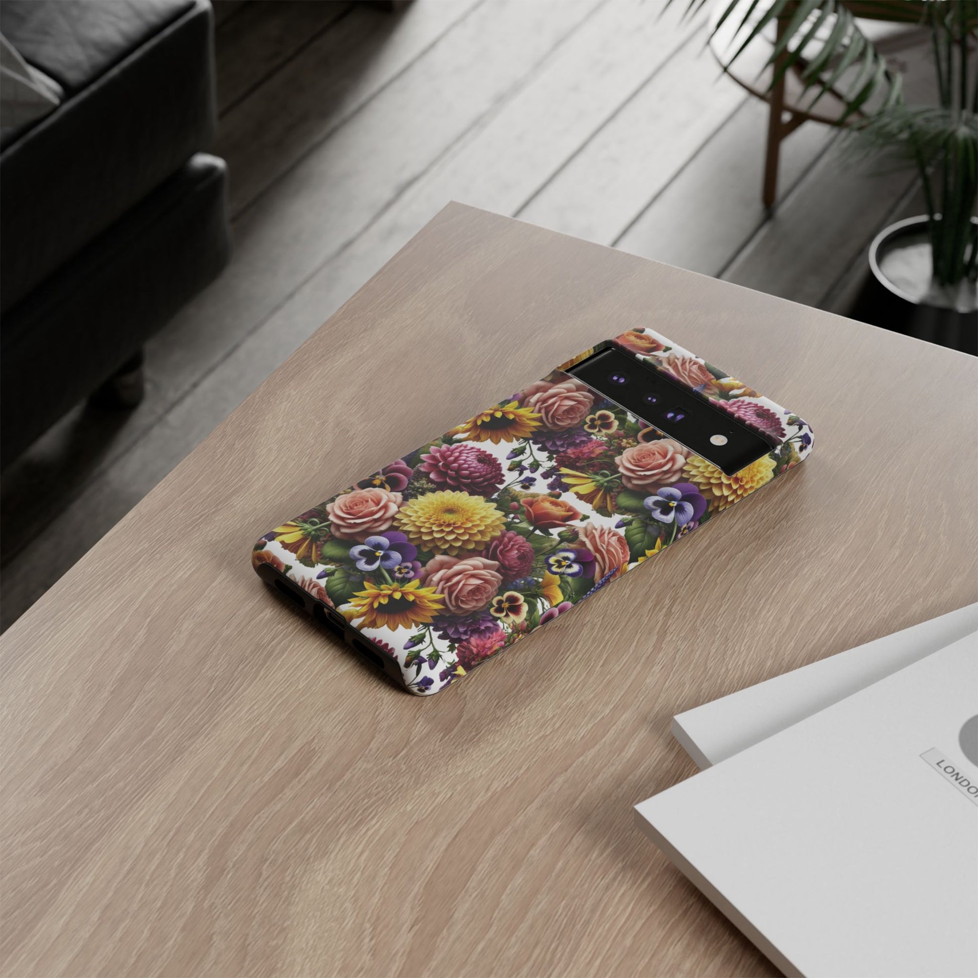 Floral Fall Phone Case for iPhone 16 15 14 13 12  21 23 Samsung, and Pixel | Stylish Protective Cover Gift for Her Perfect for Floral Lover