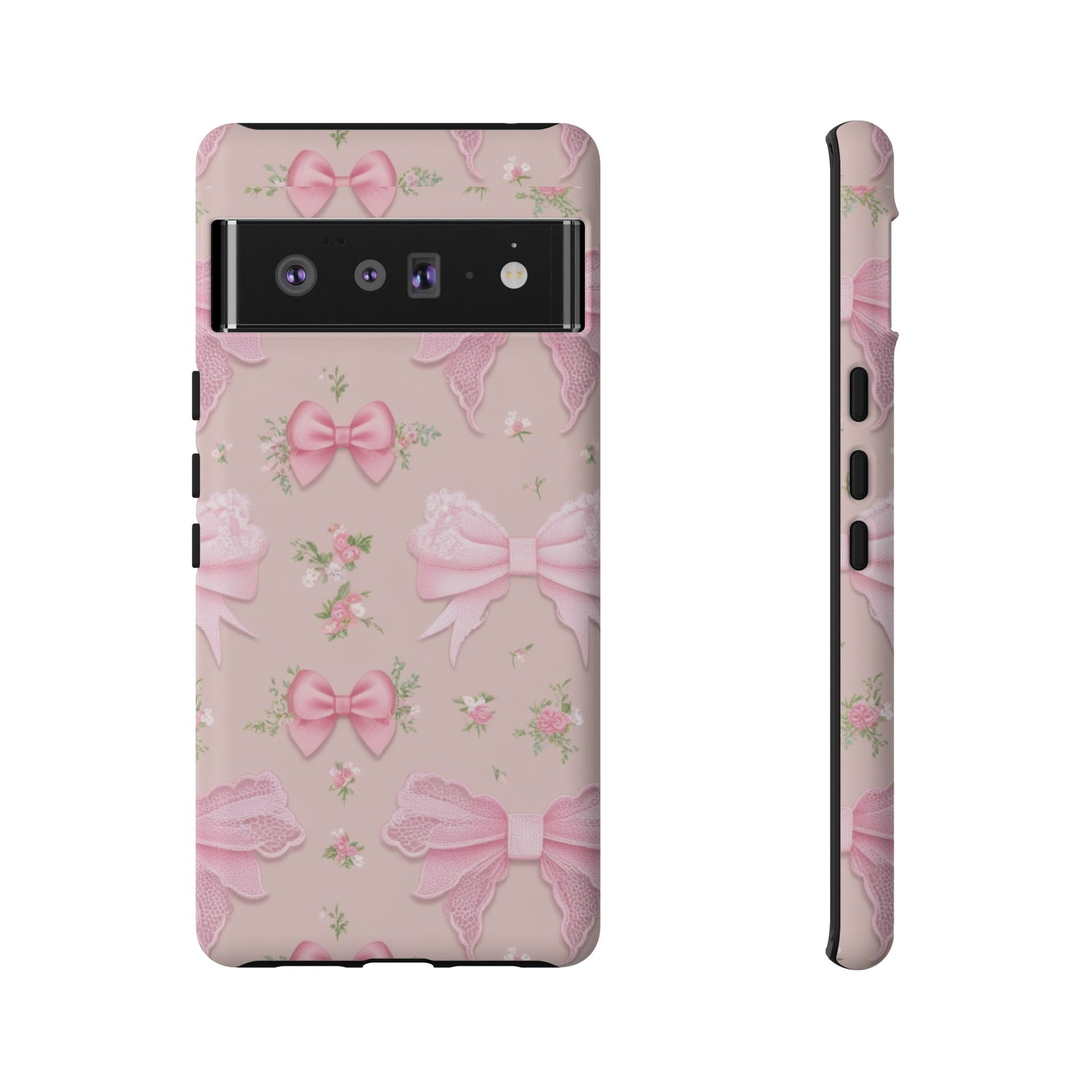 Luxury Pink Bow Phone Case – Cute & Protective Cover for iPhone & Samsung Gift for Her