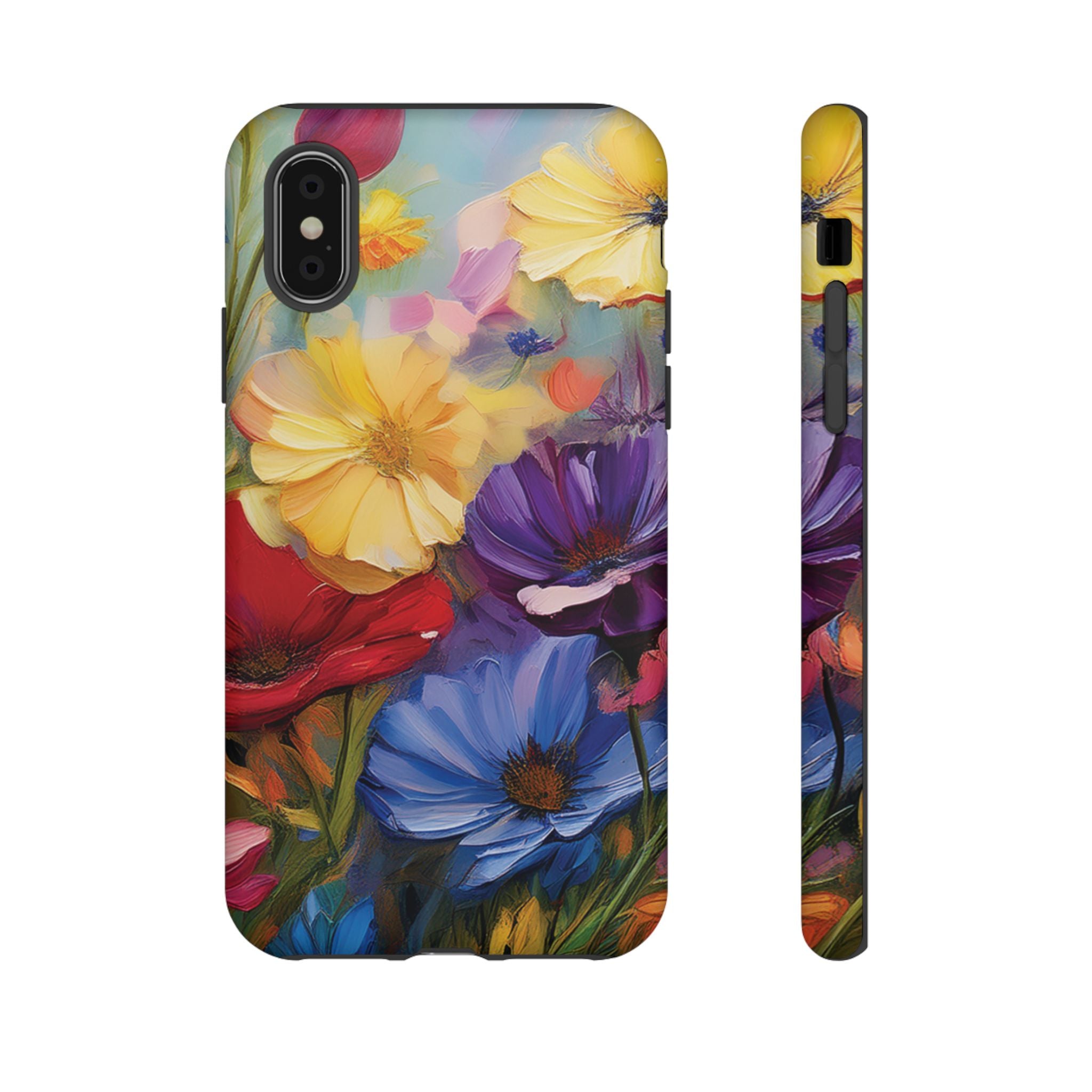 Bold Wildflower Phone Case Bright Hand-Painted Floral Art Vibrant Botanical Design for iPhone & Samsung | Trendy Nature Lover Gift Phone  Galaxy