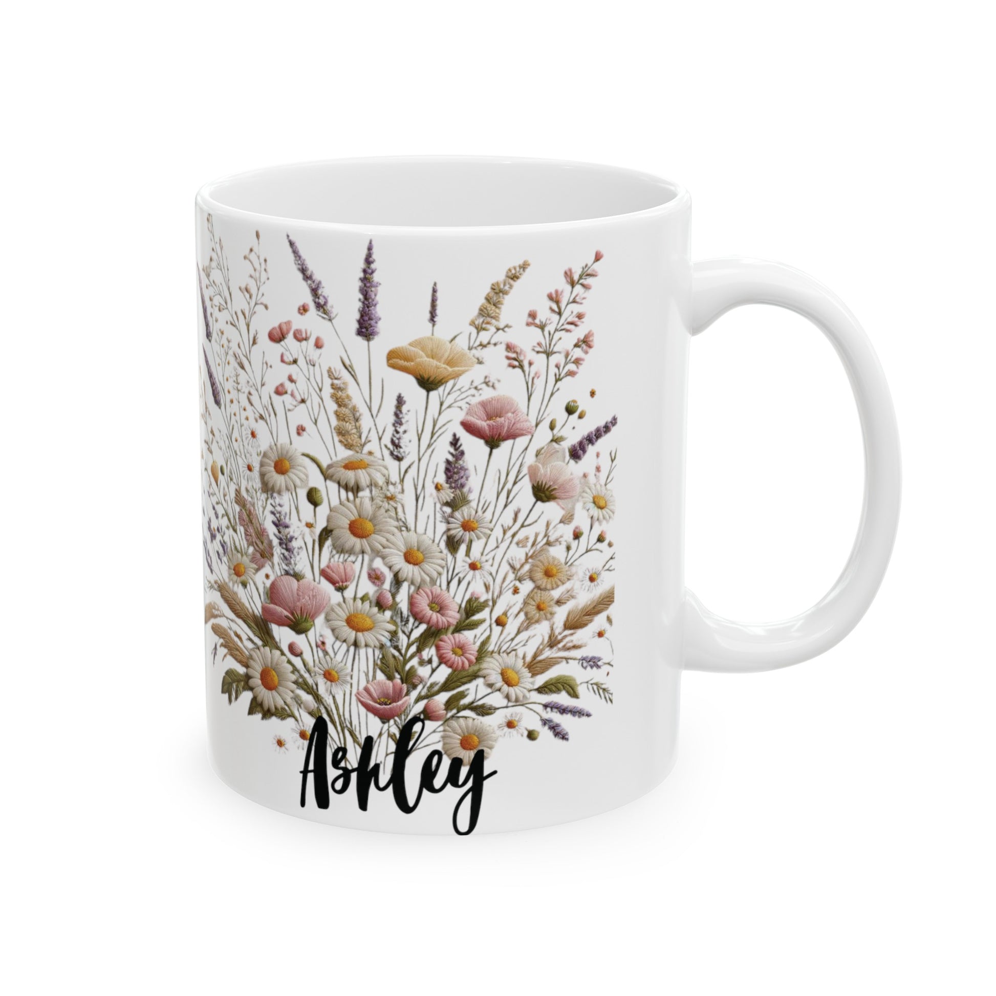 Personalized Boho Wildflower Best Coffee Mug | Custom Name Mug | Floral Design | Custom Gift for Her | Birthday Gift | Wedding Wildflowers Custom Mug | Available in 11 oz and 15 oz Available in 11 oz & 15 oz Ideal Gift for Cozy Coffee Moments - MRSBYVALLE