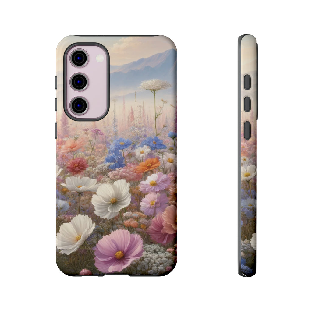 Phone Case Floral Boho Luxury Tough Case Floral Elegant Durable Stylish for Modern Devices iPhone 15, Samsung iPhone Samsung Accessory Gift for Her.