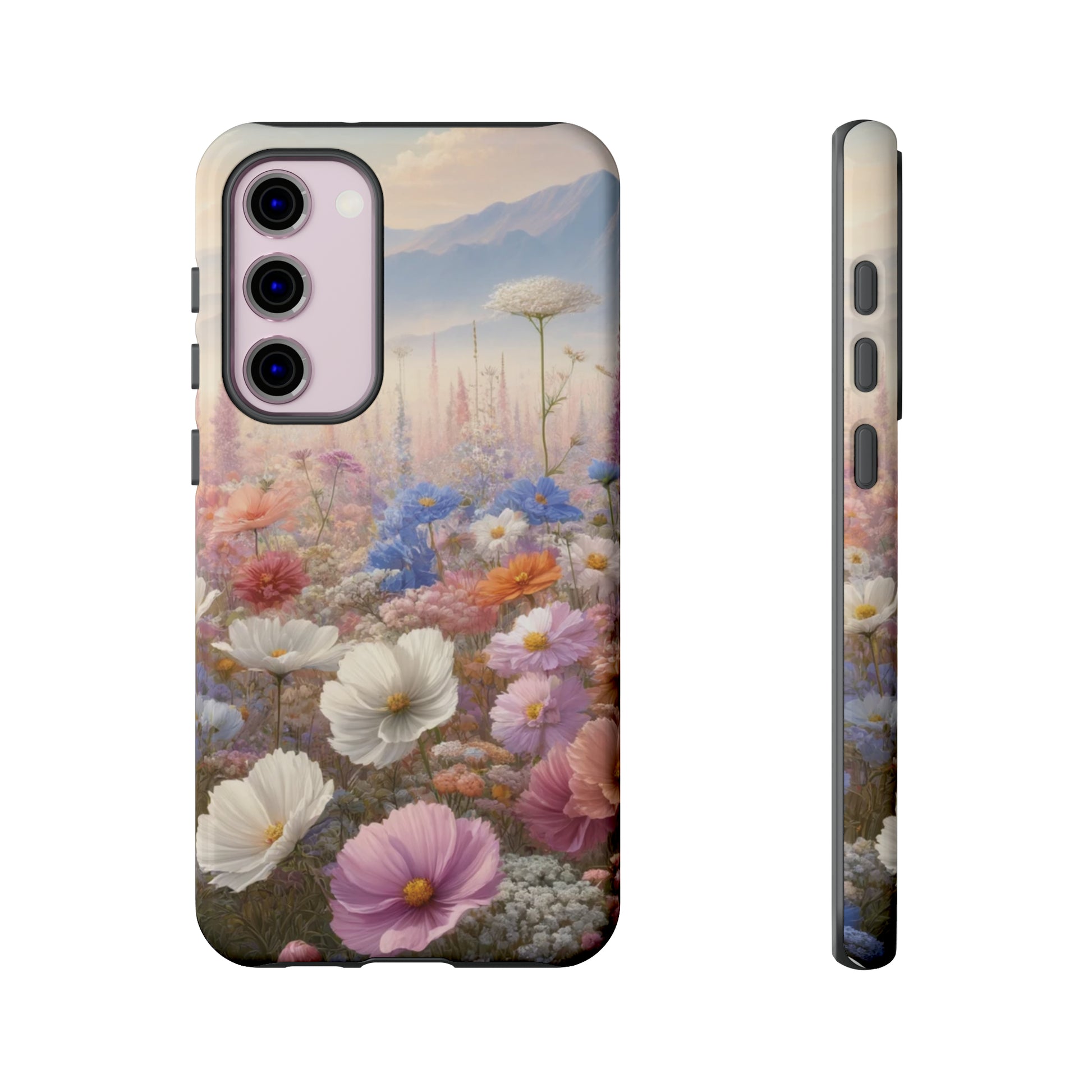 Phone Case Floral Boho Luxury Tough Case Floral Elegant Durable Stylish for Modern Devices iPhone 15, Samsung iPhone Samsung Accessory Gift for Her.