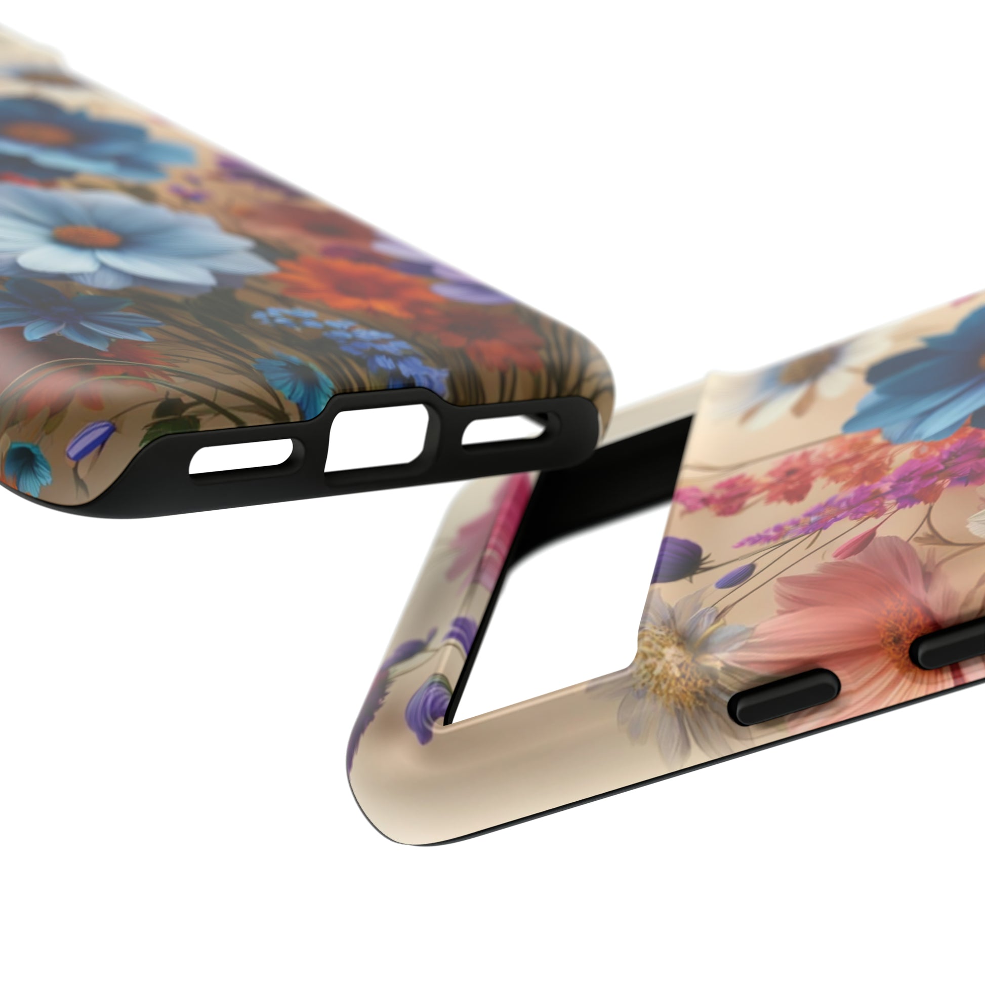 Best Phone Case Floral 3D Illusion Luxury Tough Case Floral Elegant Durable Stylish for Modern Devices iPhone 15, Samsung iPhone Samsung Accessory Gift for Her.