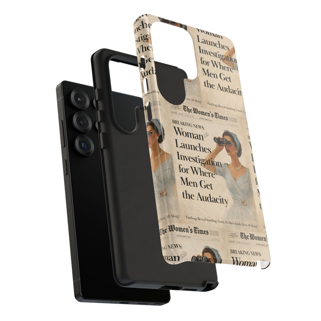 Funny Vintage Sarcastic Women Phone Case | Retro Sarcasm Text Design