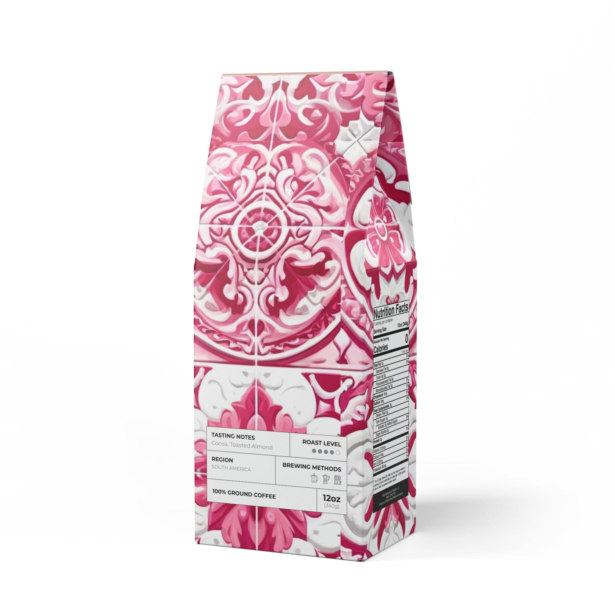 Best Coffee Elegant Pastel Floral Design Medium-Dark Roast with Toasted Nut Cocoa Notes Serene Modern Cascades Blend Medium-Dark Roast Coffee Fun Design | Gift for Mom - MRSBYVALLE