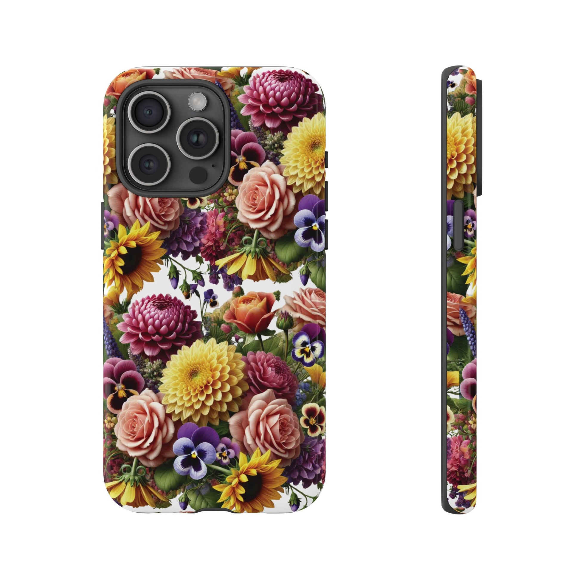 Floral Fall Phone Case for iPhone 16 15 14 13 12  21 23 Samsung, and Pixel | Stylish Protective Cover Gift for Her Perfect for Floral Lover