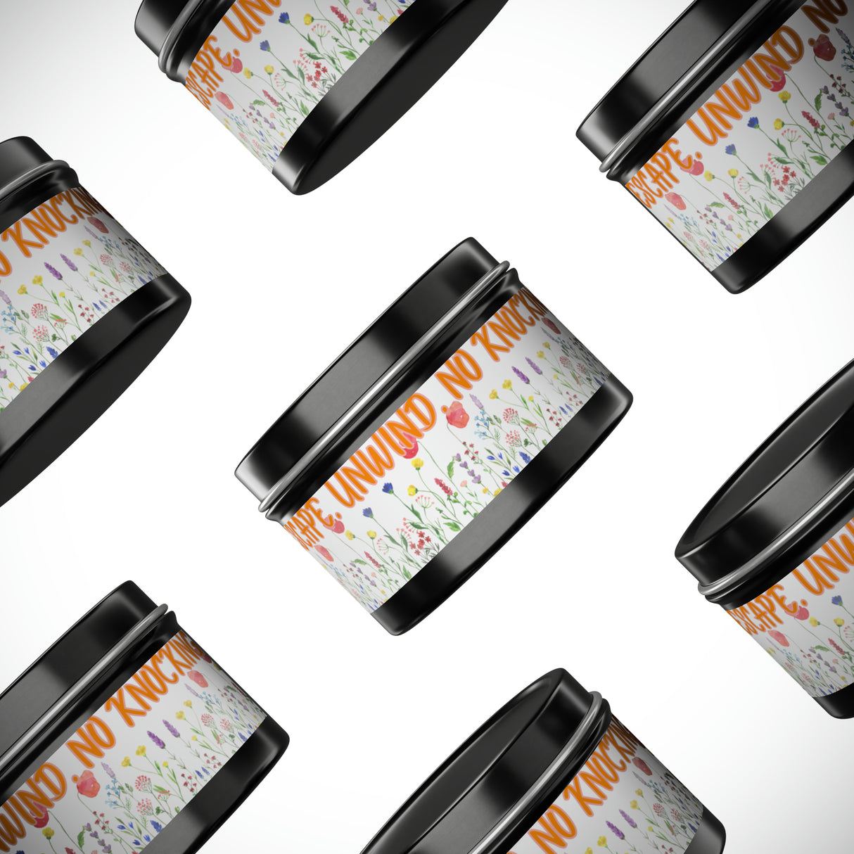 New House Bloom & Glow Elegant Floral Aromas in 4oz/8oz Tin Candles Essence of Nature Collection Unveil Serenity Romance with Exquisite Botanical Scents. Pure Harmony & Grace..