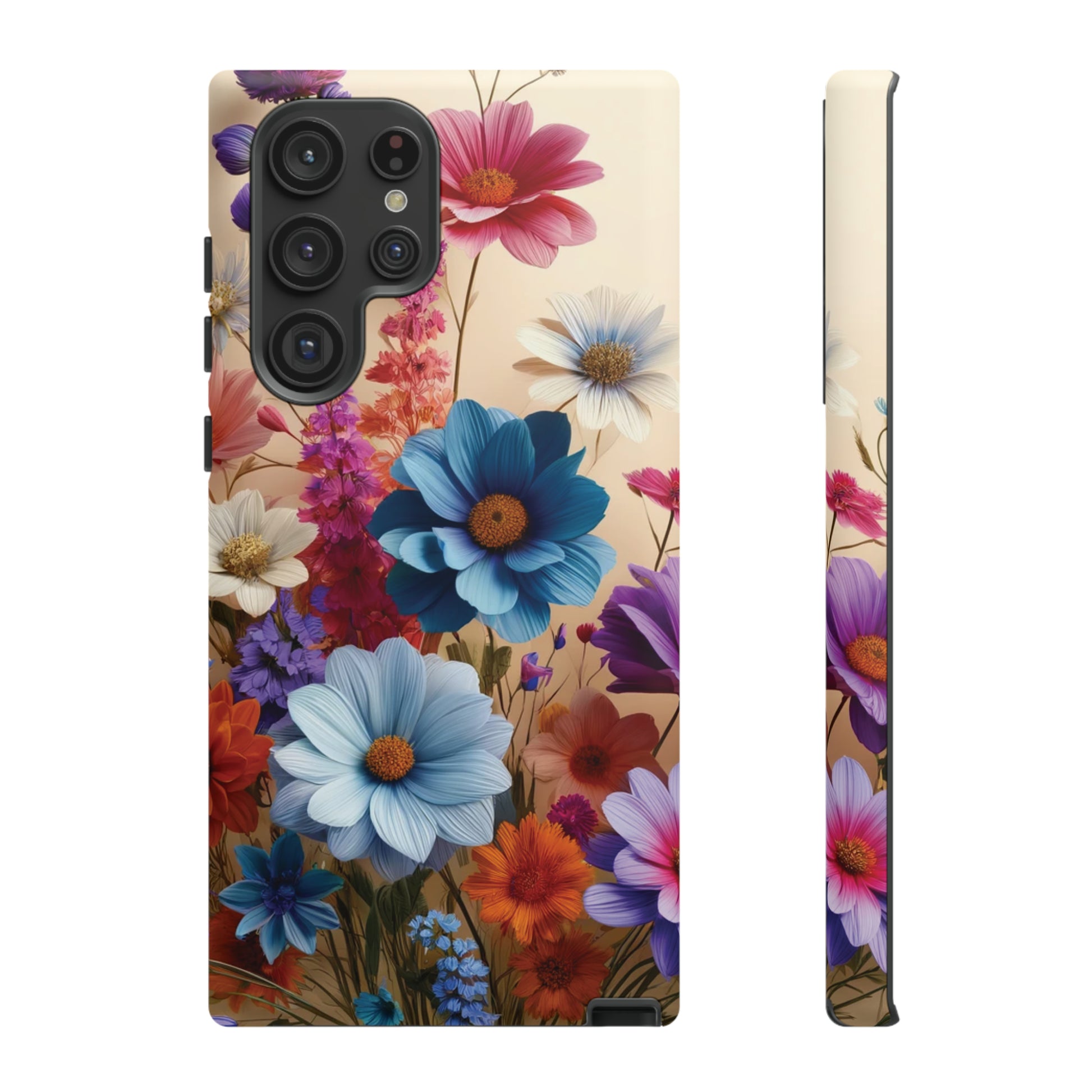 Best Phone Case Floral 3D Illusion Luxury Tough Case Floral Elegant Durable Stylish for Modern Devices iPhone 15, Samsung iPhone Samsung Accessory Gift for Her.