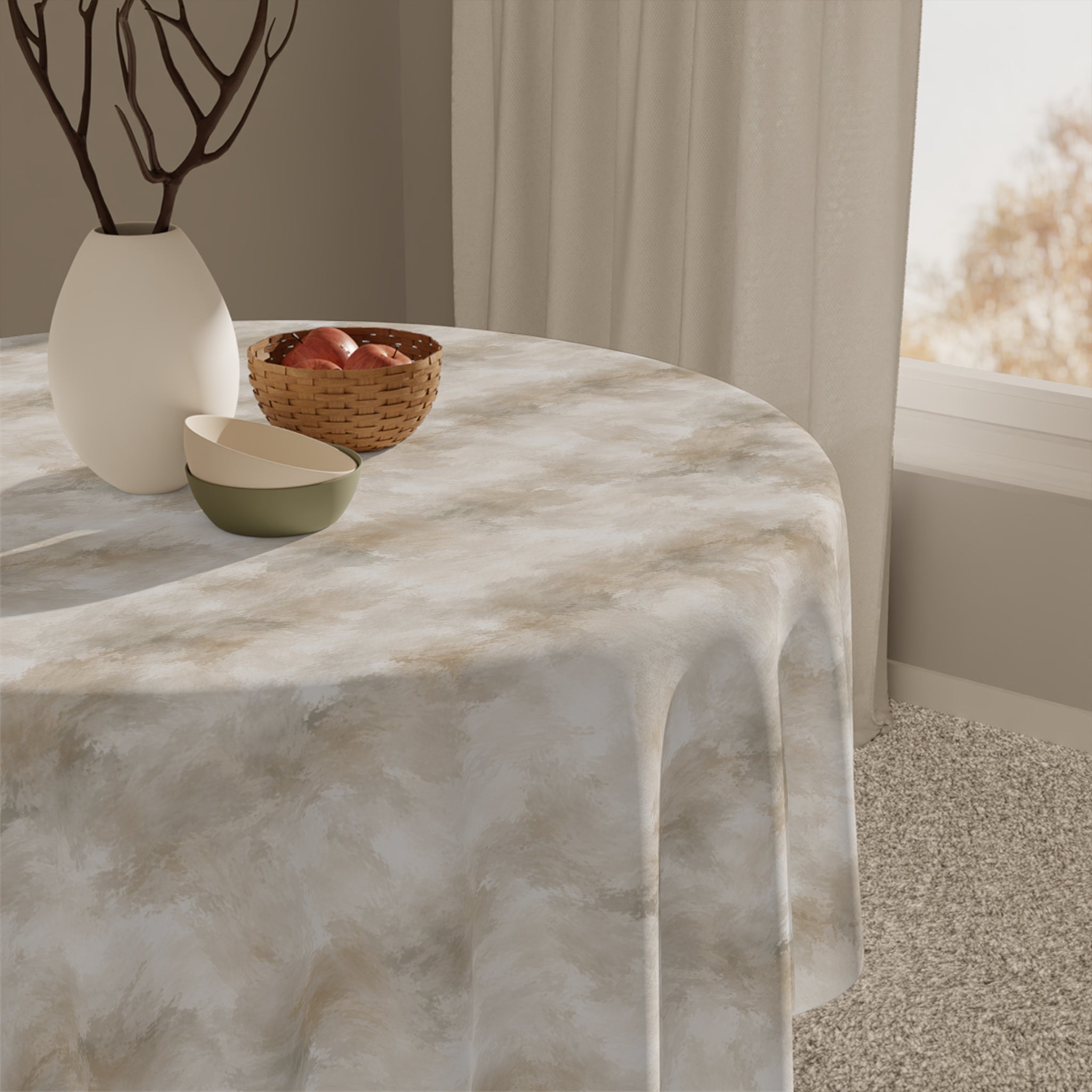 Atelier Collection – Plaster-Inspired Tablecloth Elegant Dinner