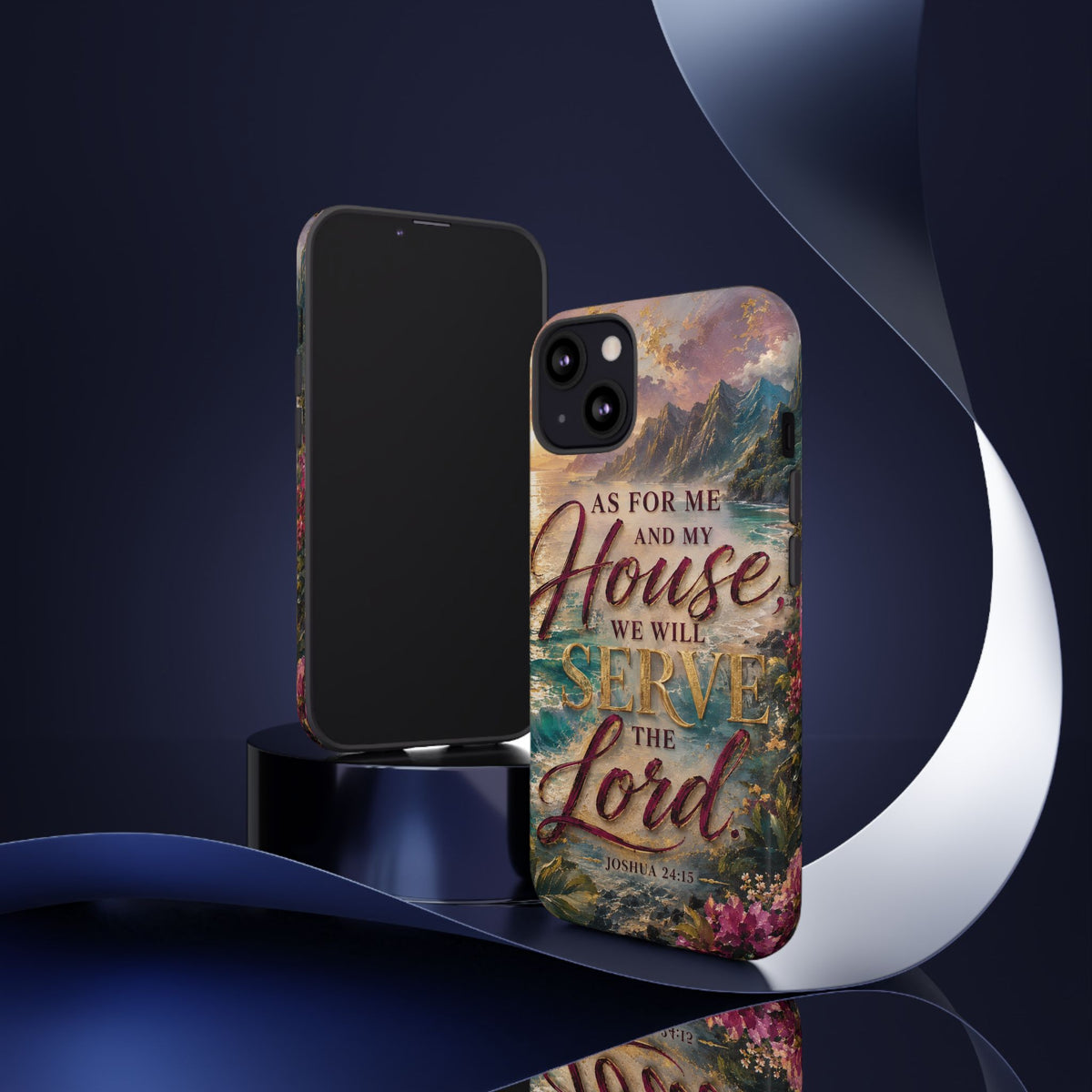 As For Me and My House Serve the Lord phone case | Bible verse Joshua 24:15