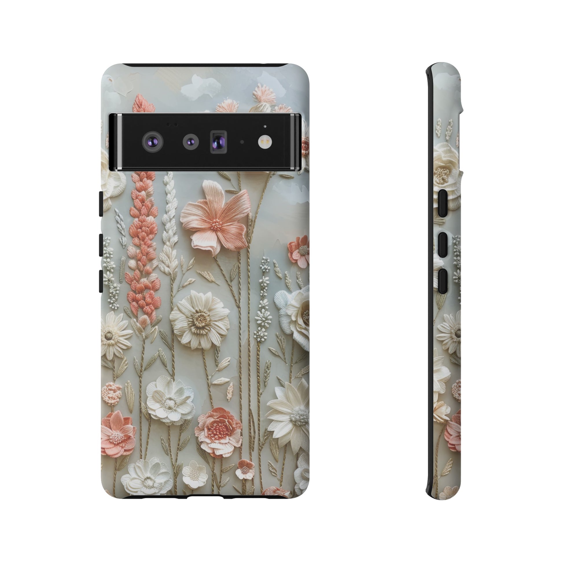Pastel Wildflowers Protective Phone Case Gift for Her Phone 15, Samsung iPhone Samsung Gift for Her Case iPhone 15, Samsung iPhone Samsung Accessory Gift for Her