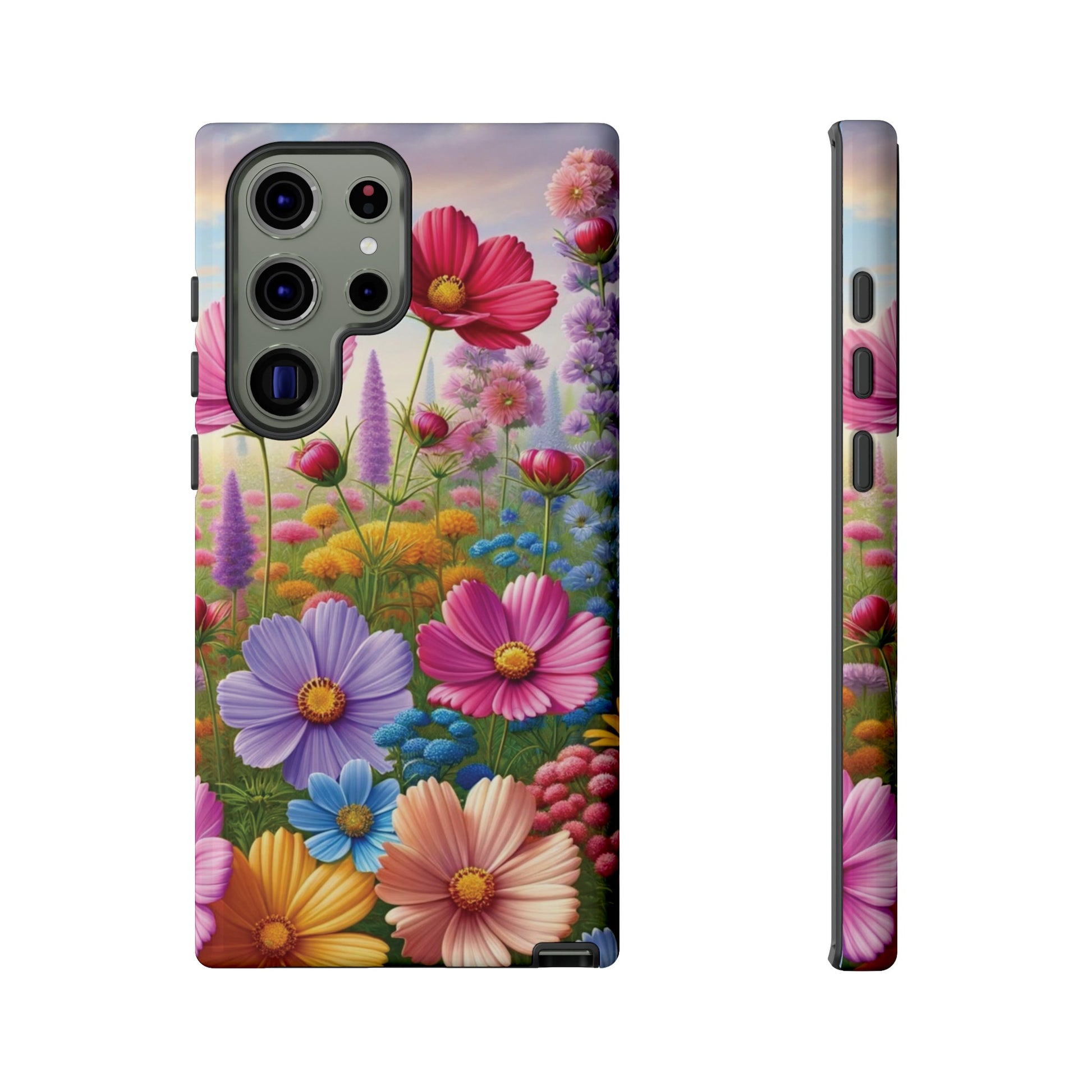Bright Floral Phone Case Durable for iPhone Samsung Gift iPhone 15, 14, 13 Samsung Pixel Gift for Mom Accessory Gift for Her