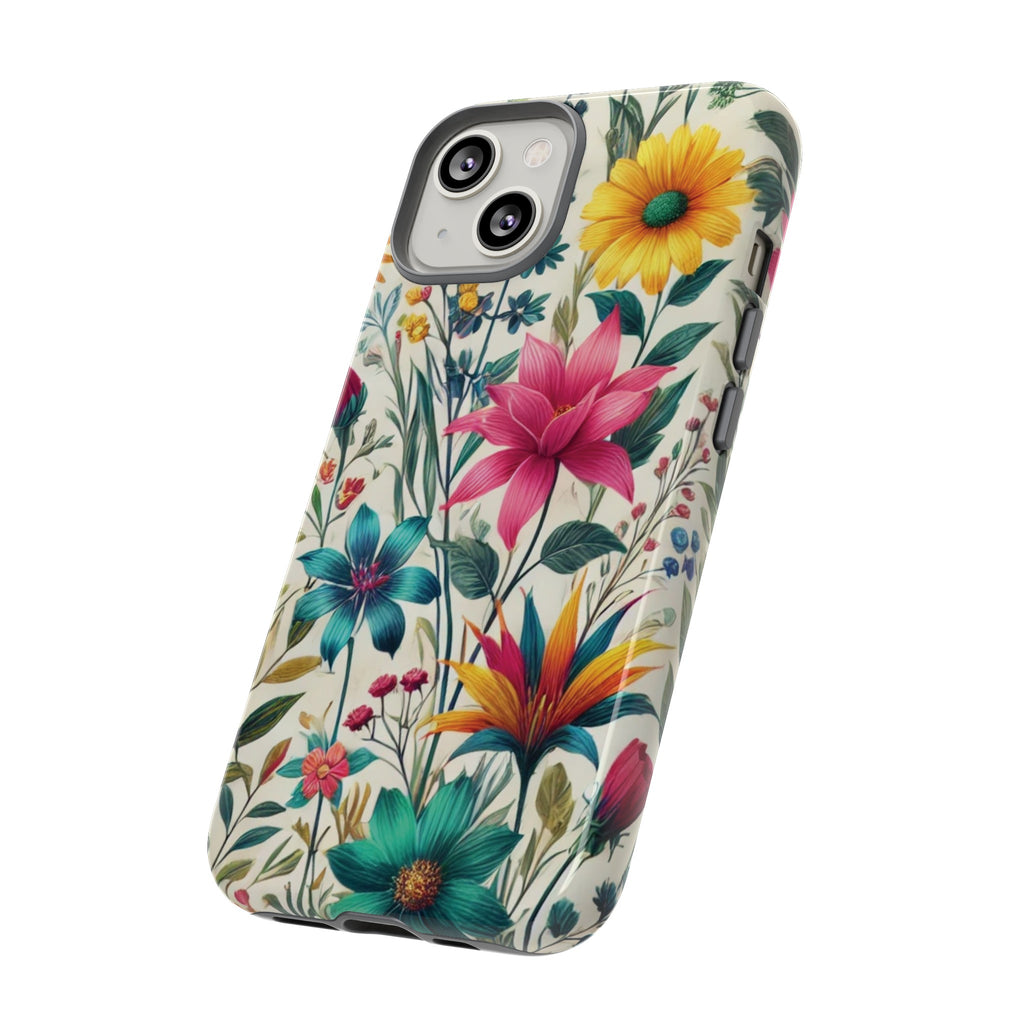 Wildflowers Boho Chic Design Phone Case - Stylish, Protective Cover for All Models Gift for Mom Accessory Gift for Her