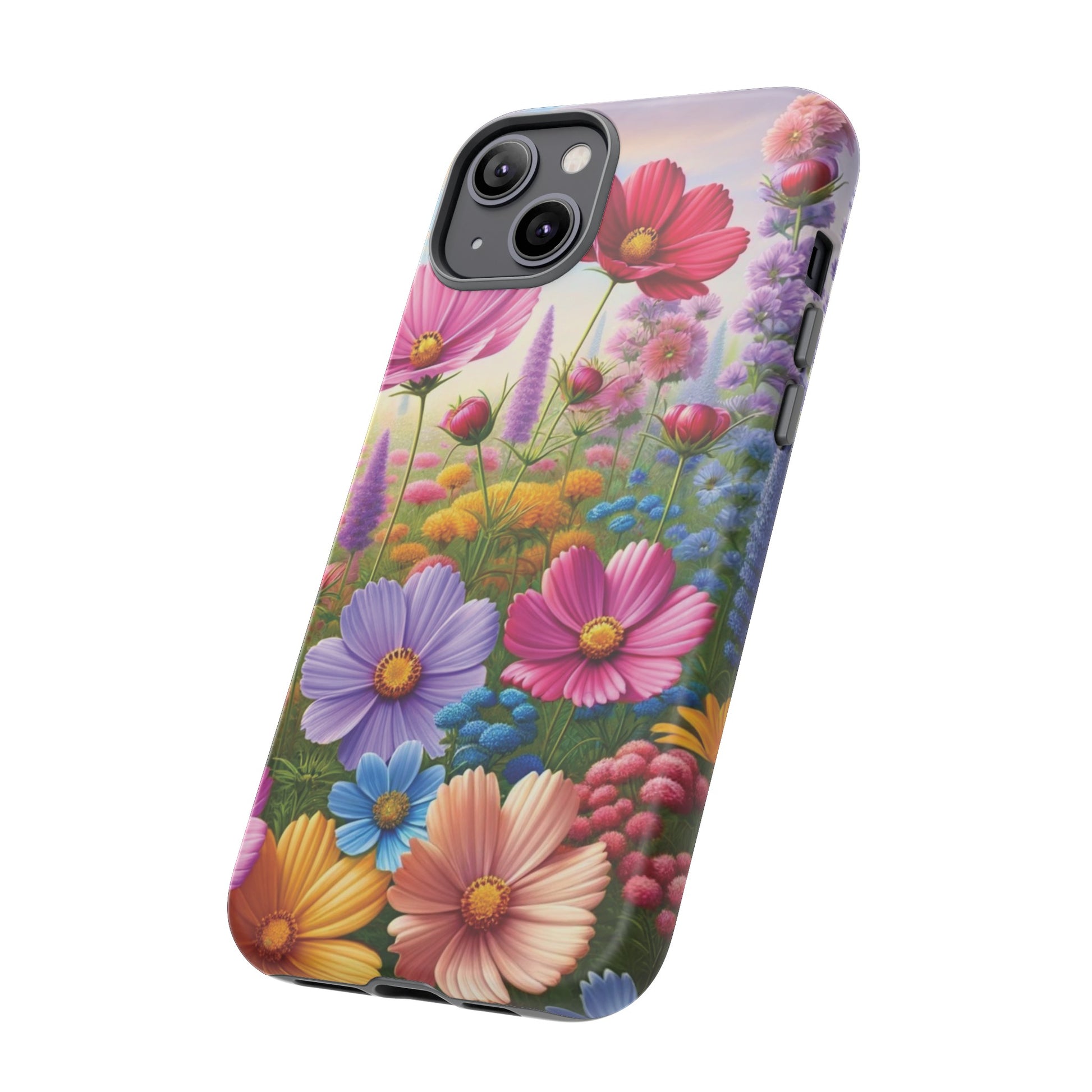 Bright Floral Phone Case Durable for iPhone Samsung Gift iPhone 15, 14, 13 Samsung Pixel Gift for Mom Accessory Gift for Her