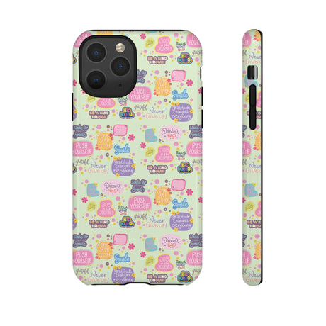Good Vibes Only Protective Phone Case  Shockproof Slim Aesthetic Motivational Quote Cover, Positive Affirmation Gift for Mom, Teens & Besties | iPhone & Galaxy