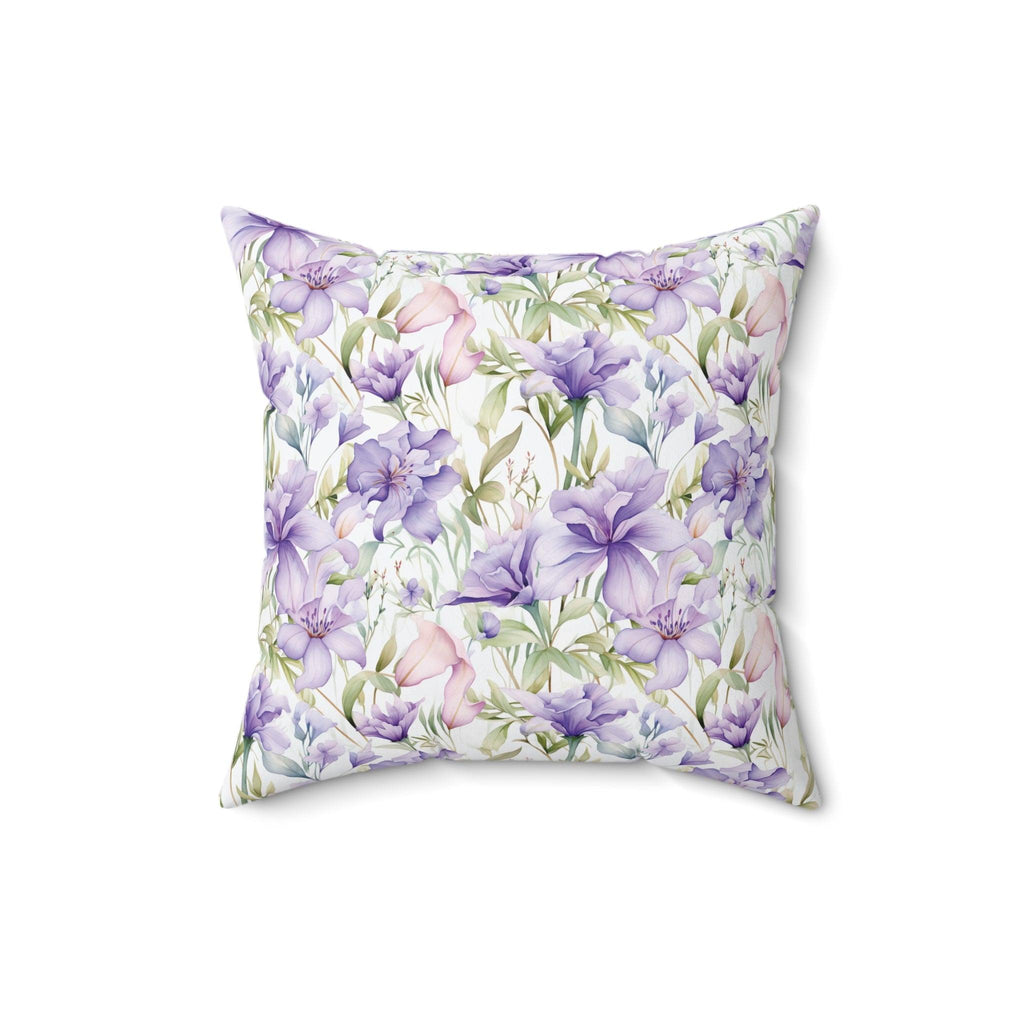 Butterfly and Floral Square Pillow Pet Lover Elegance Charm to Your Décor Stylish Accent Housewarming Gift New House, Bridal Shower Gift - MRSBYVALLE