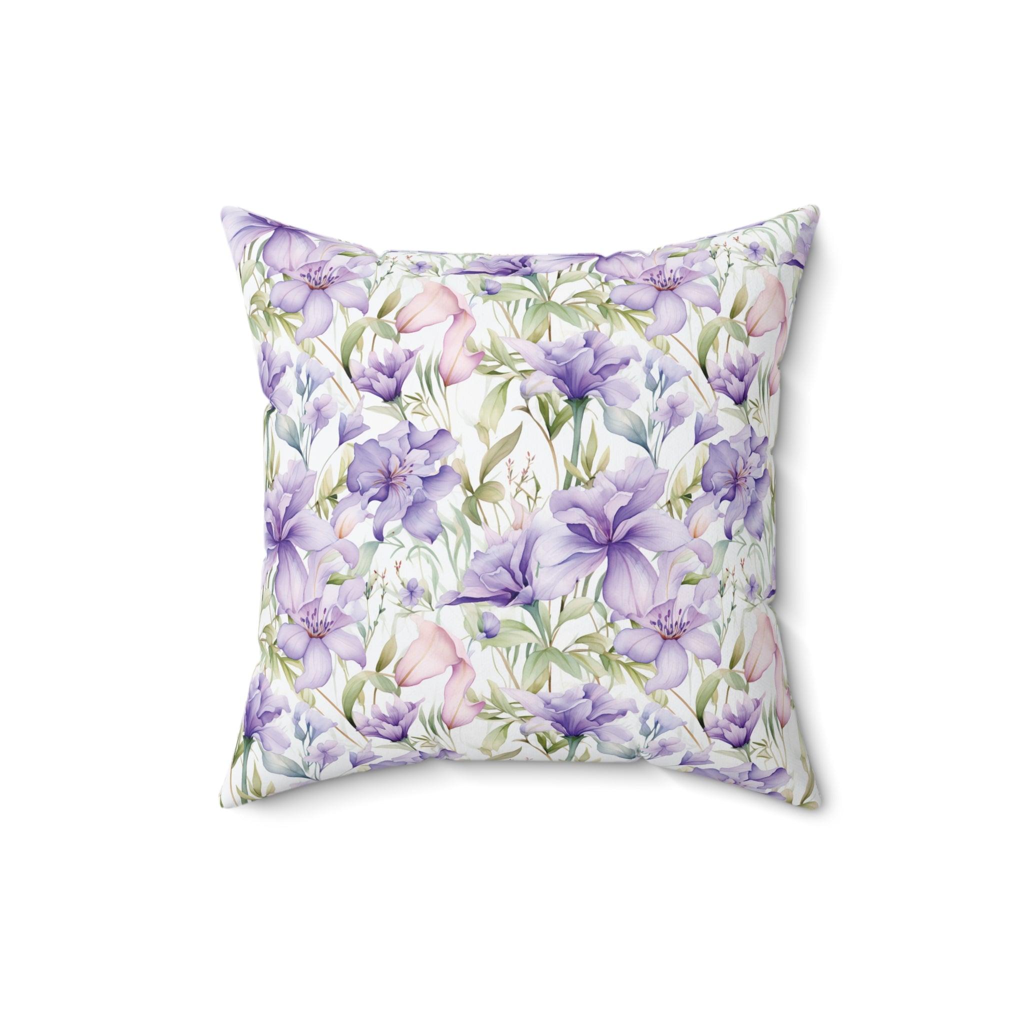 Butterfly and Floral Square Pillow Pet Lover Elegance Charm to Your Décor Stylish Accent Housewarming Gift New House, Bridal Shower Gift - MRSBYVALLE