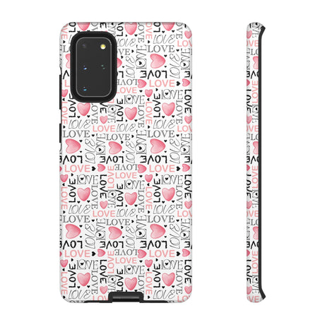 Cute Love Modern Watercolor Abstract Phone Case Compatible with iPhone, Samsung & More - Stylish, Durable Protection with Vibrant Artistic Design Perfect Gift for Her