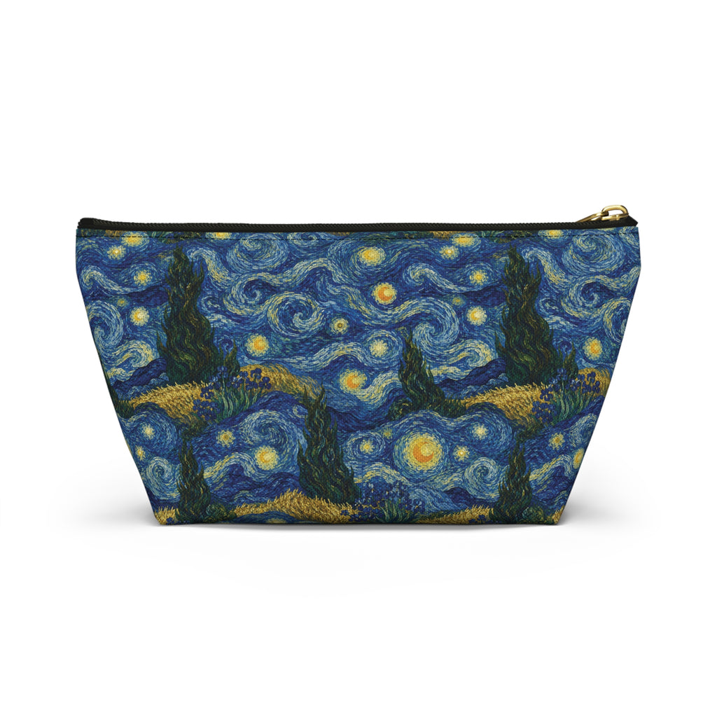Van Gogh Illusion Art Lover Accessory Pouch — Elegant T‑Bottom Design