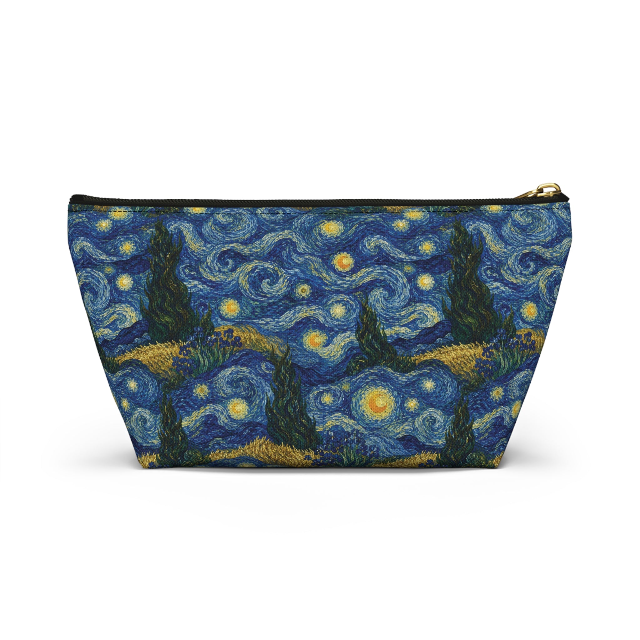 Van Gogh Illusion Art Lover Accessory Pouch — Elegant T‑Bottom Design