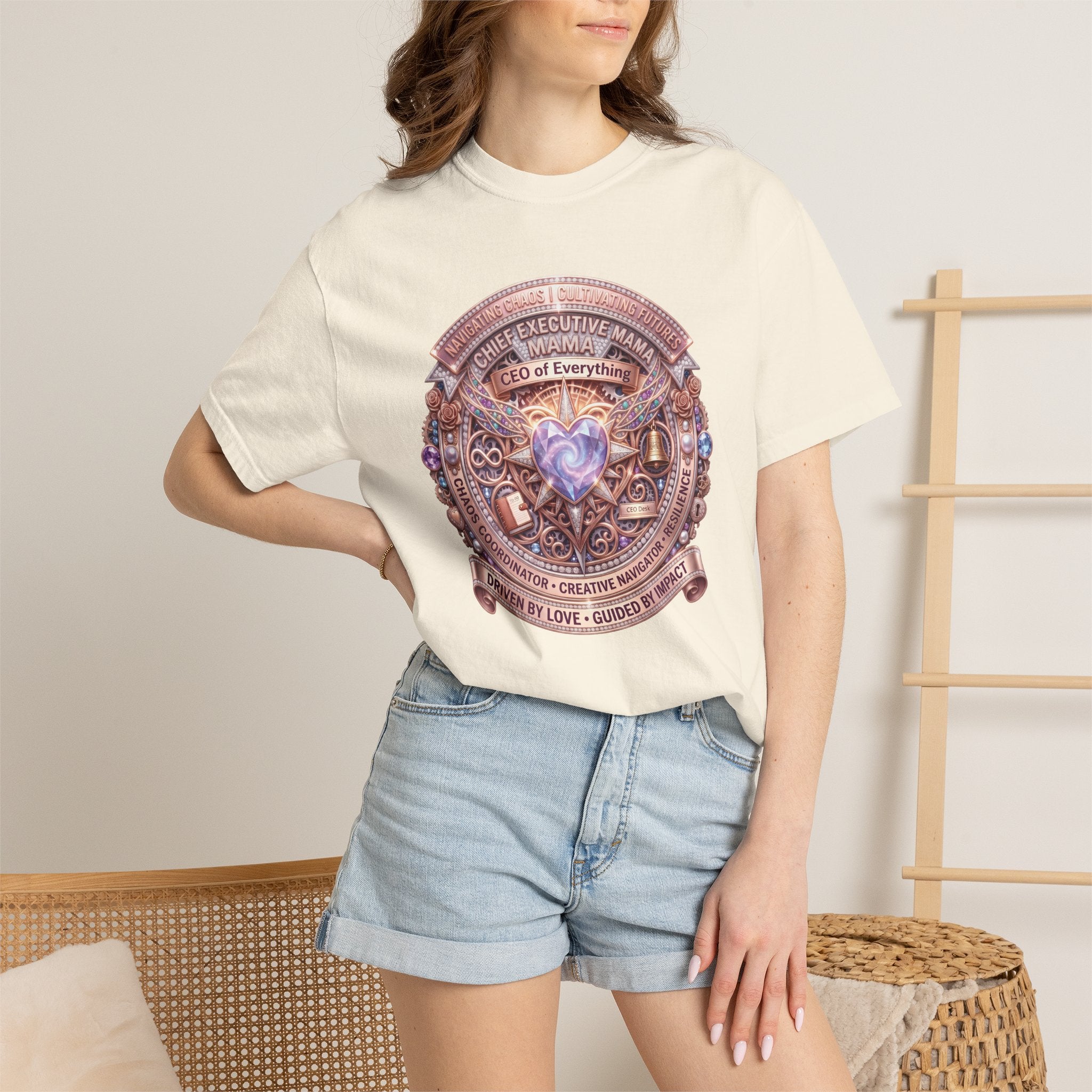 Mama: CEO of Everything Graphic Tee | Funny Mom T-Shirt for Busy Moms