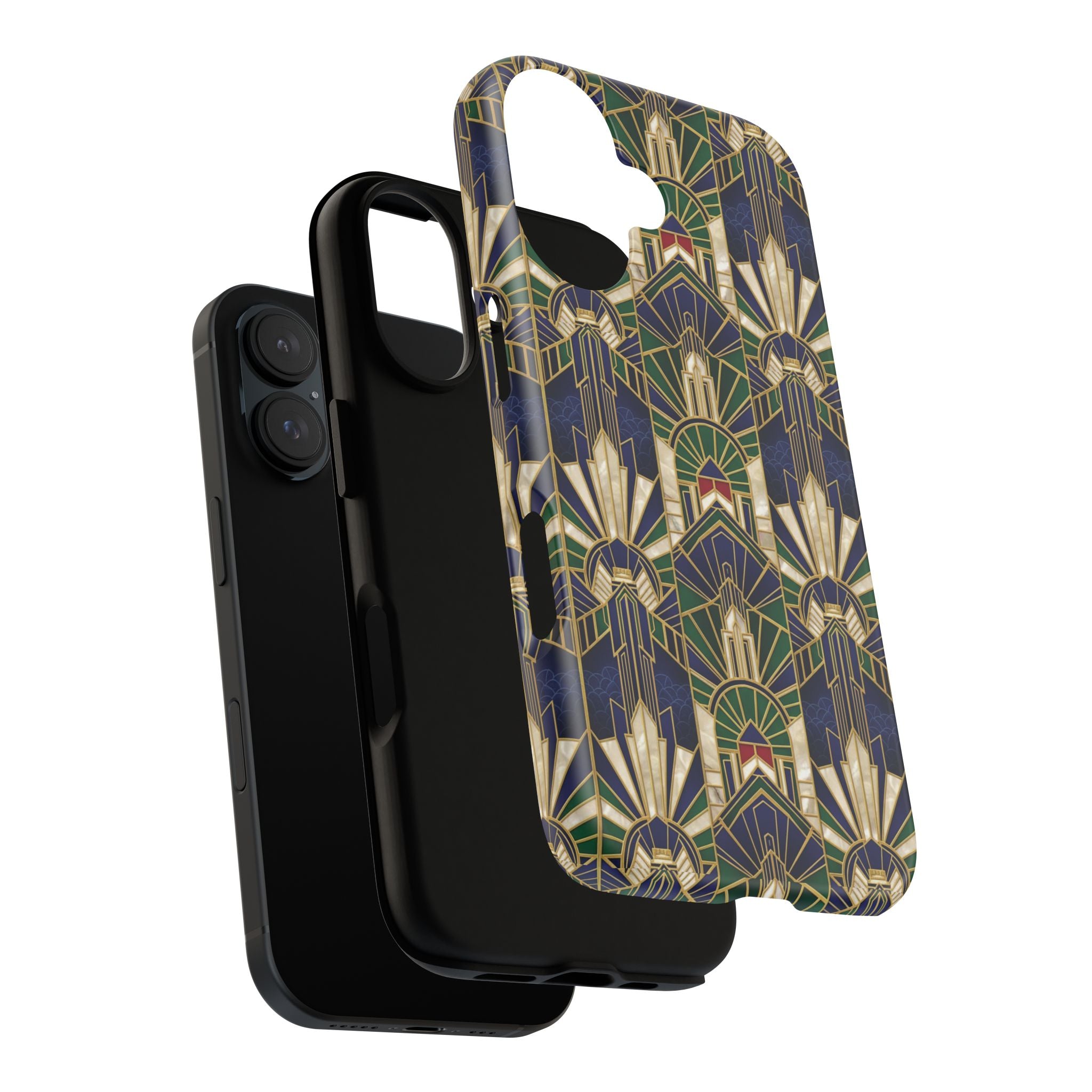 Navy & Gold Art Deco Phone Case — Imperial Art Deco Tough Case