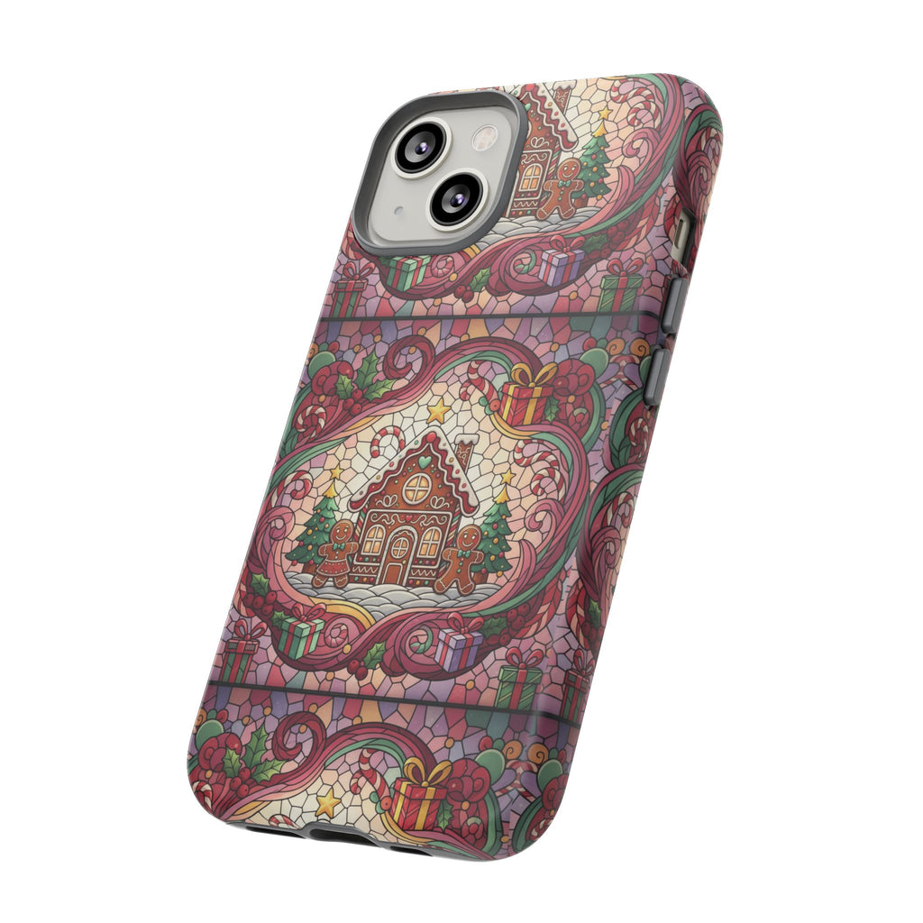 iPhone Case 17, 16  Gingerbread Stained Glass Tough Case Samsung perfect phone case