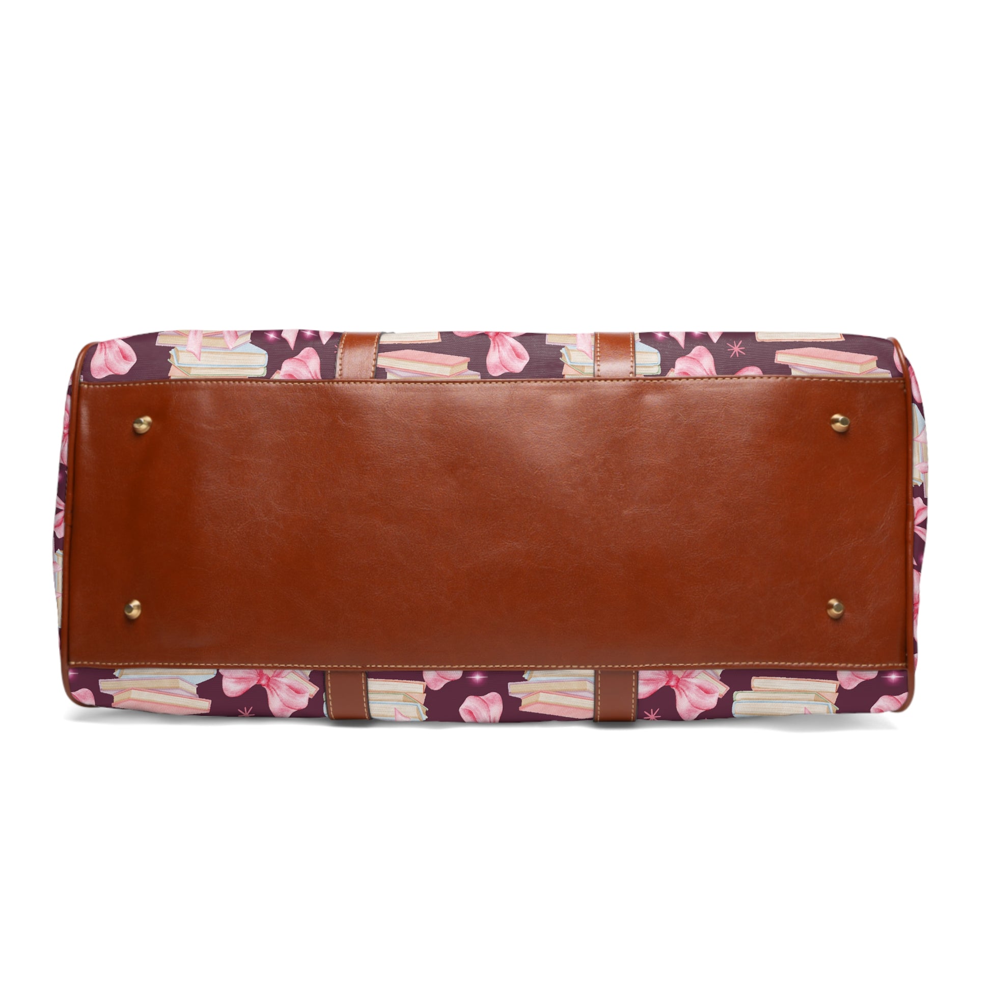 Coquette Pink Bows & Books Plum Stylish Waterproof Travel Bag Fall Amethyst, White Durable Versatile for Travel, Gym, and Everyday Adventures | Shop the Perfect All-Season Bag Perfect for Adventurers - MRSBYVALLE