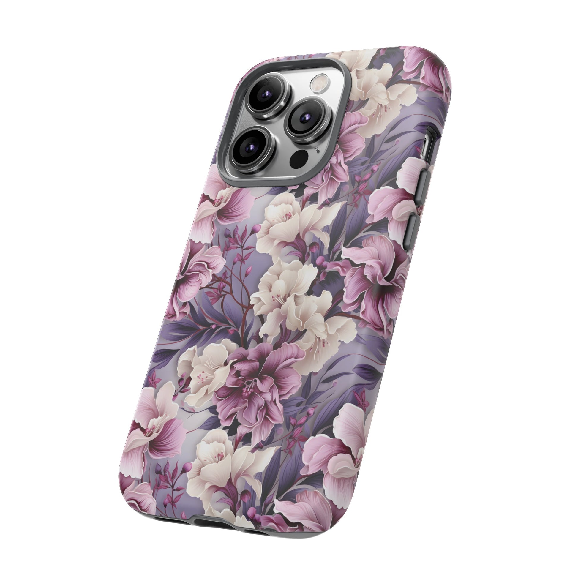 Lavender Flowers Protective Phone Case Gift for Her Phone 15, Samsung iPhone Samsung Gift for Her Case iPhone 15, Samsung