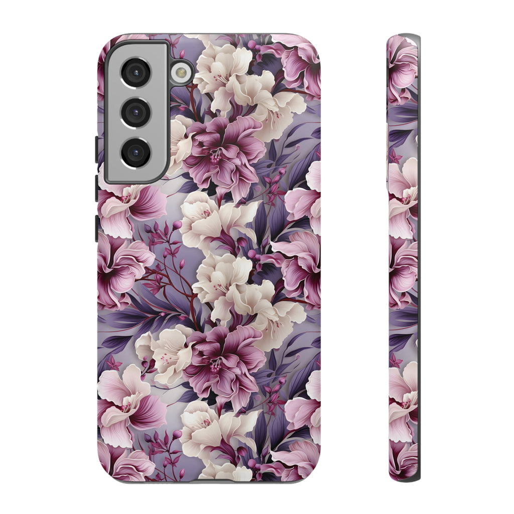 Lavender Flowers Protective Phone Case Gift for Her Phone 15, Samsung iPhone Samsung Gift for Her Case iPhone 15, Samsung