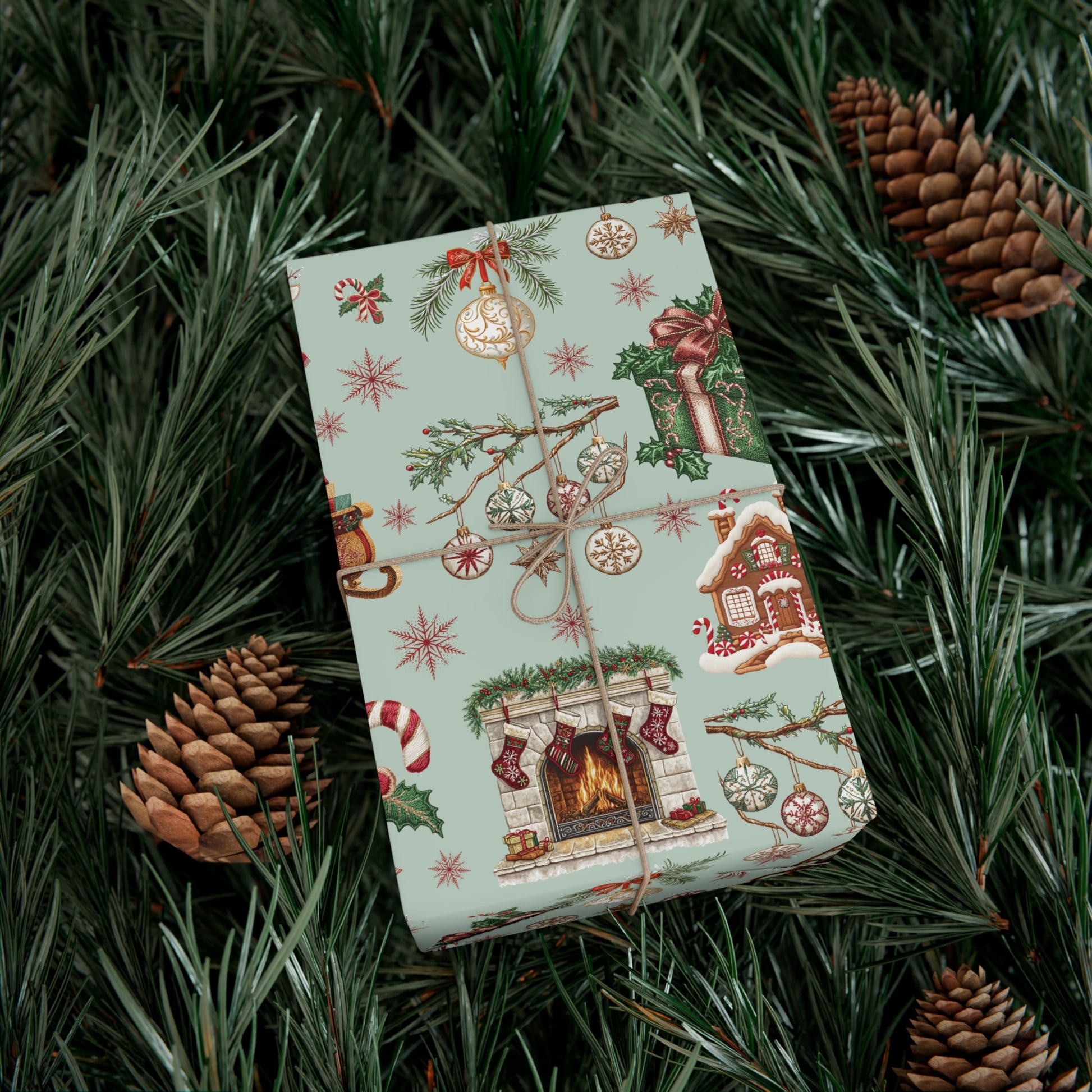 Vintage Christmas Wrapping Paper Festive Holiday Gift Wrap with Retro-Inspired Designs, Perfect for Christmas Presents, Crafting, & Holiday Decor – Premium Quality - MRSBYVALLE