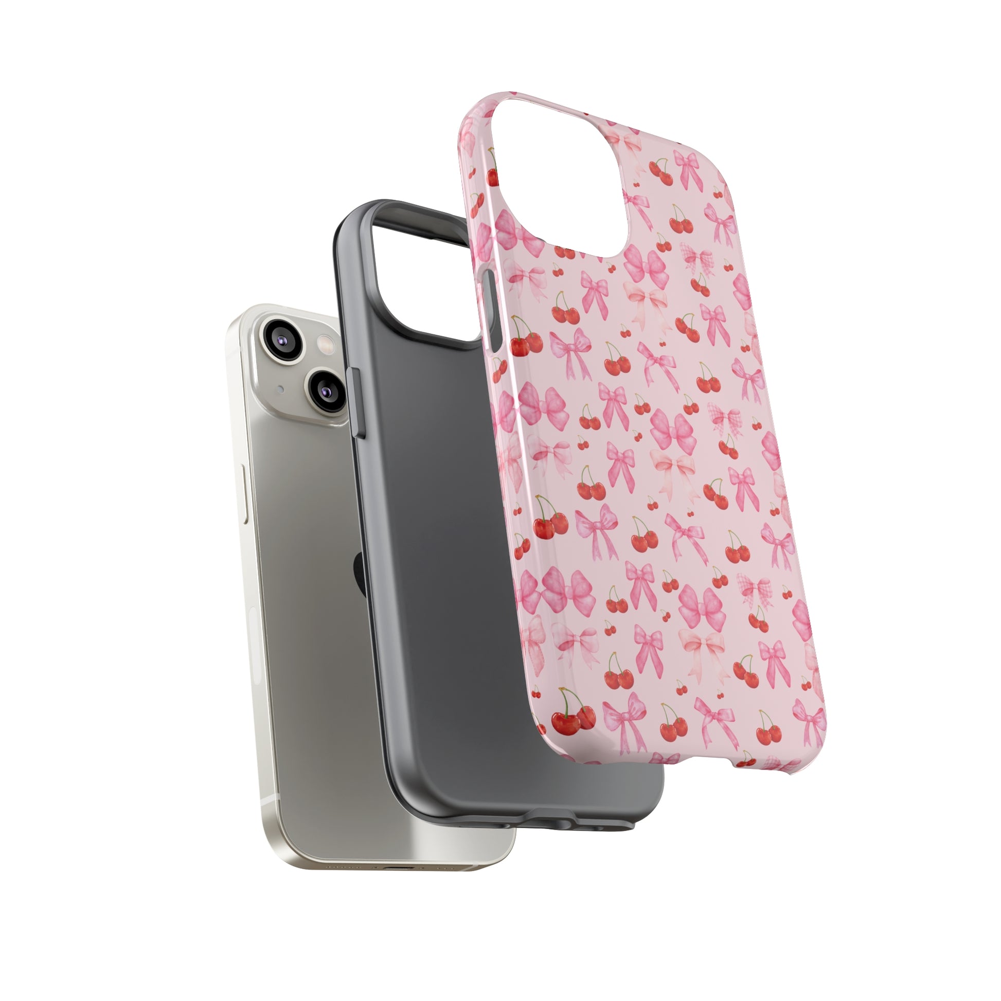Coquette phone case Cherry Coquette Ribbon Bow iPhone Case Fruity, Girly Gift for Her Phone 15, Samsung iPhone Samsung Gift for Her Case iPhone 15, Samsung iPhone Samsung Accessory Gift for Her.