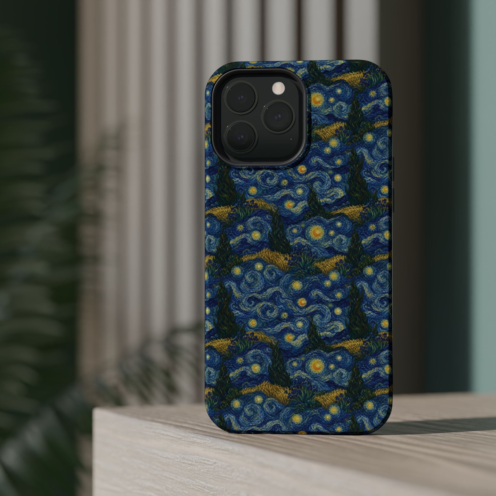 Van Gogh Illusion Magnetic Phone Case — Elegant Impact‑Resistant Art Lover Design