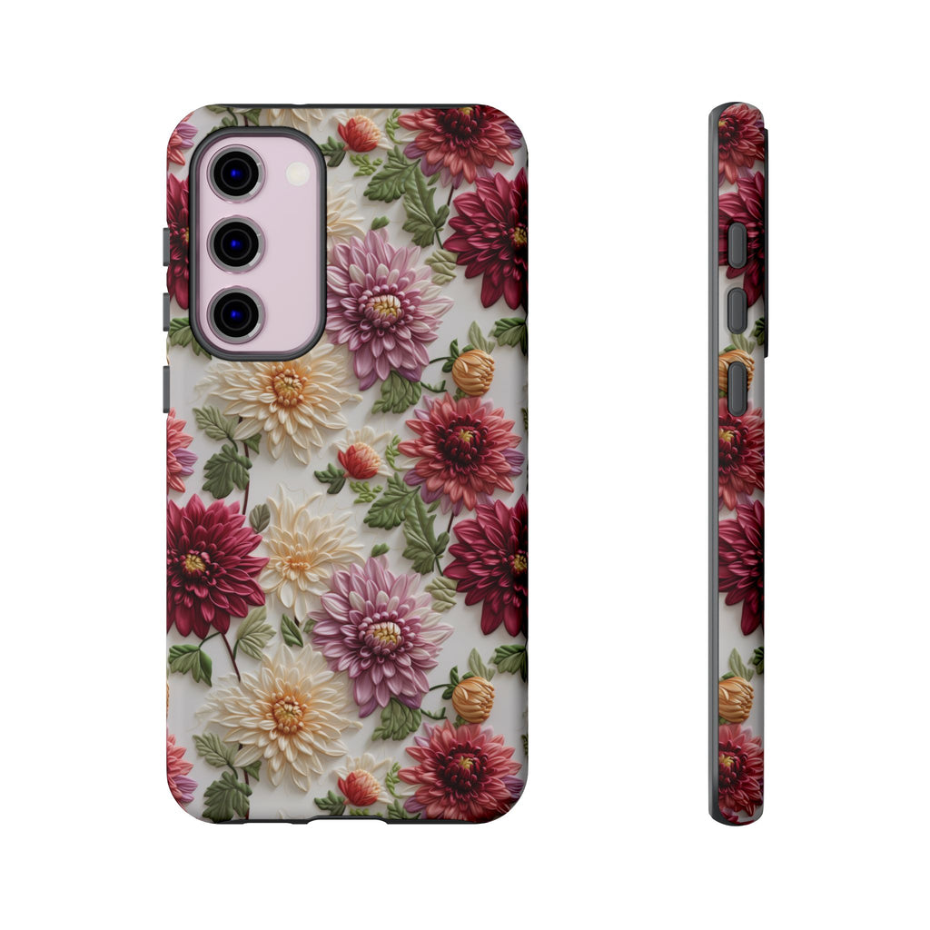 Floral Fall Phone Case for iPhone 16 pro15 14 13 12  21 23 Samsung, and Pixel | Stylish Protective Cover Gift for Her Perfect for Floral Lover