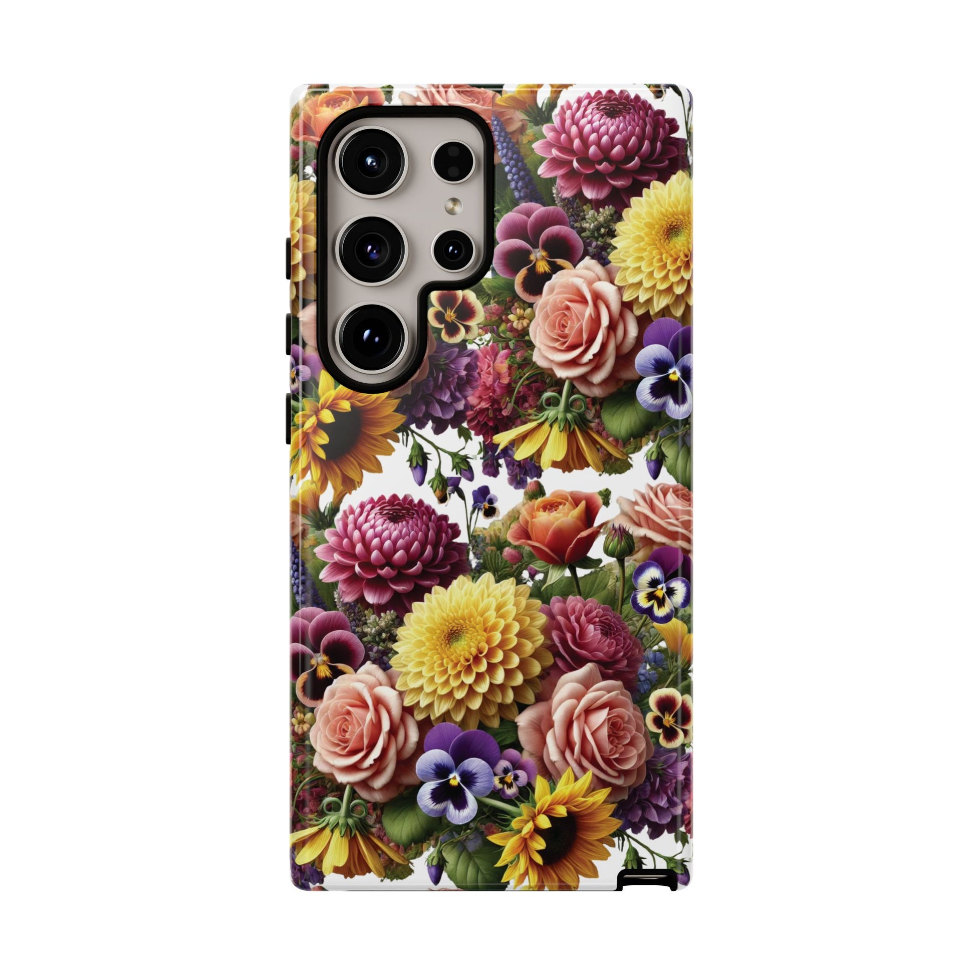 Floral Fall Phone Case for iPhone 16 15 14 13 12  21 23 Samsung, and Pixel | Stylish Protective Cover Gift for Her Perfect for Floral Lover