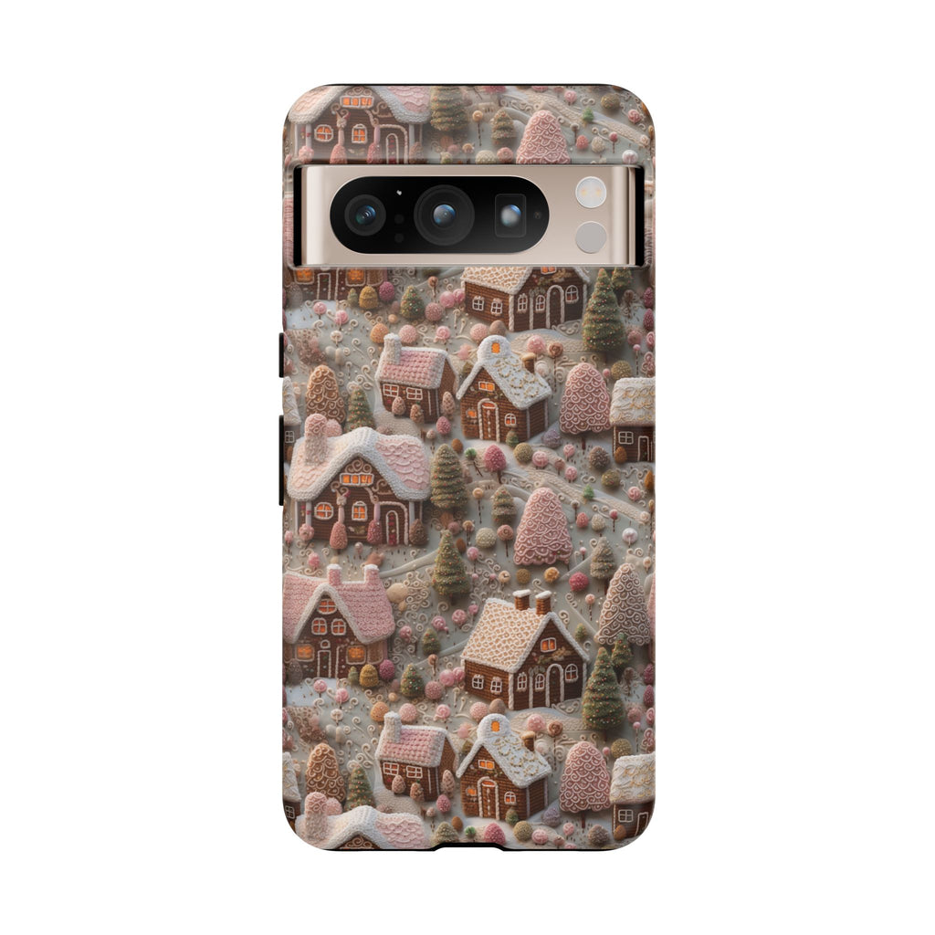Gingerbread House 3D Phone Case Durable for iPhone Samsung Gift iPhone 15, 14, 13 Samsung Pixel Gift for Mom Accessory Gift for Her
