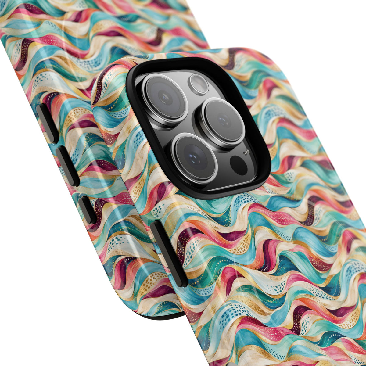 Colorful Wave MagSafe Tough Phone Case