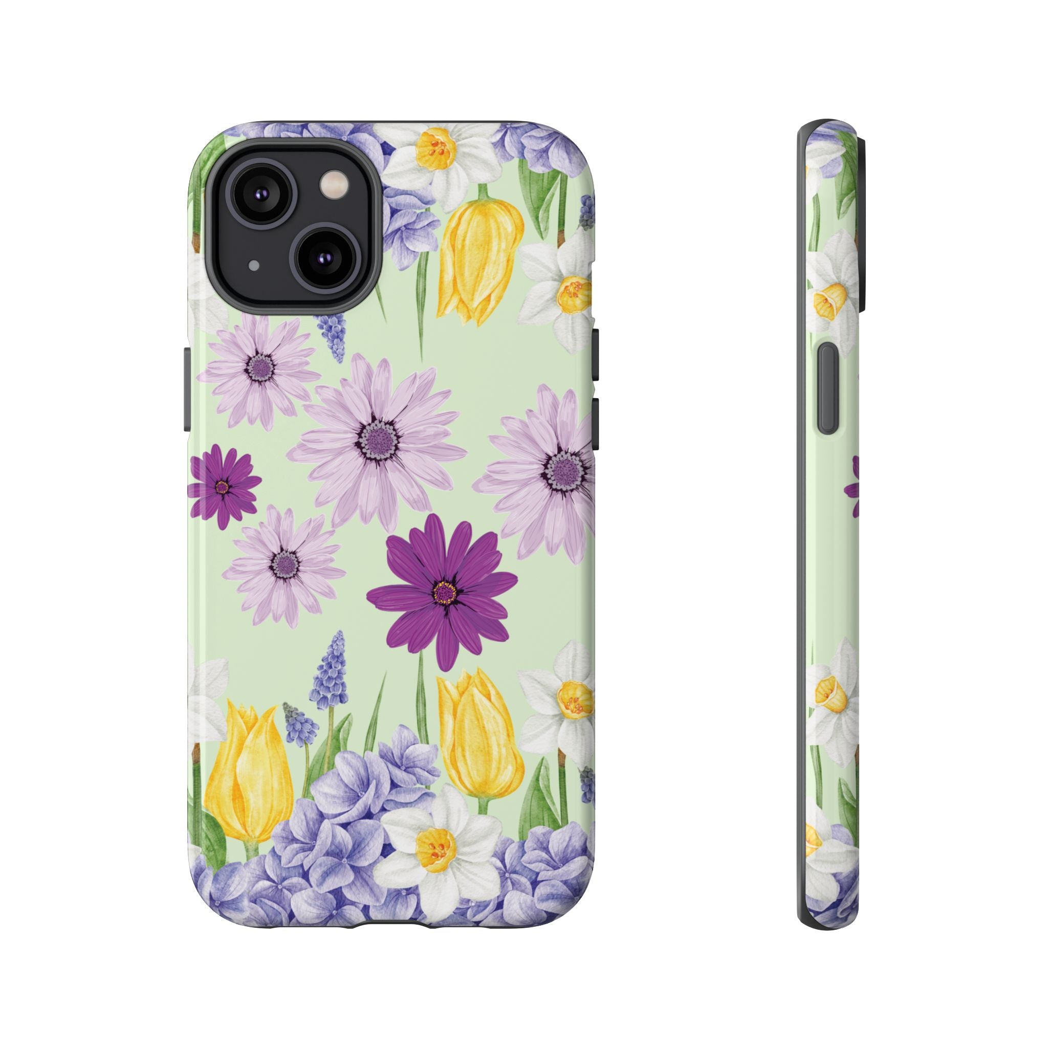 Lavender Yellow Flower Phone Case – Stylish Protective Cover for iPhone & Samsung, Botanical Design, Perfect Gift for Spring & Everyday Elegance