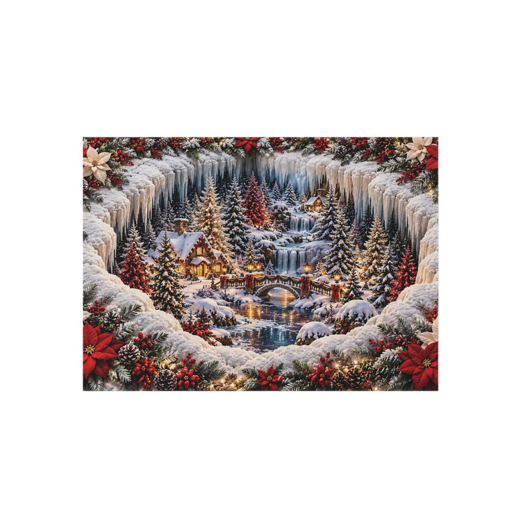 Winter Wonderland Christmas Outdoor Rug
